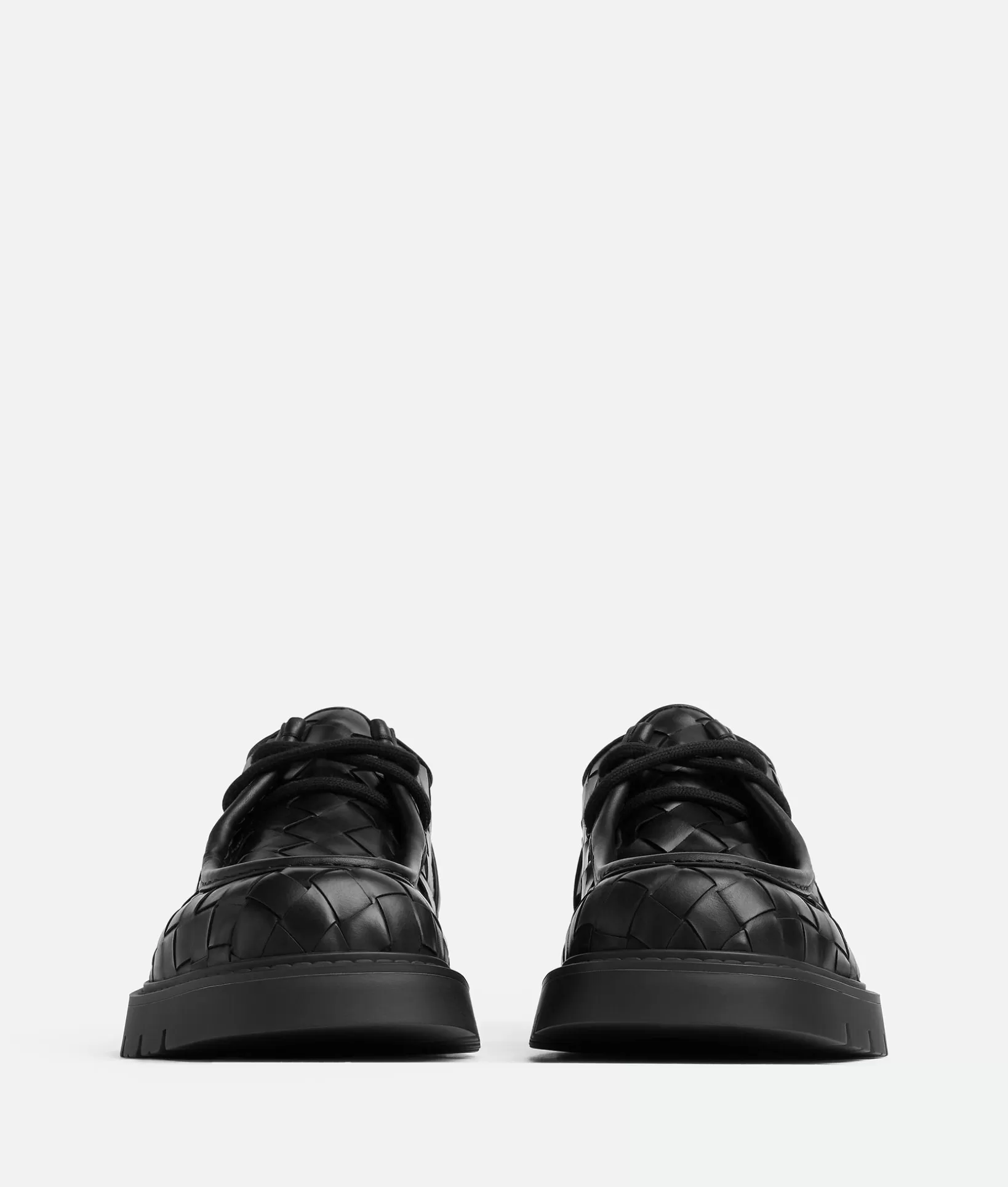 Flats>Bottega Veneta Haddock Lace-Up Shoe Black