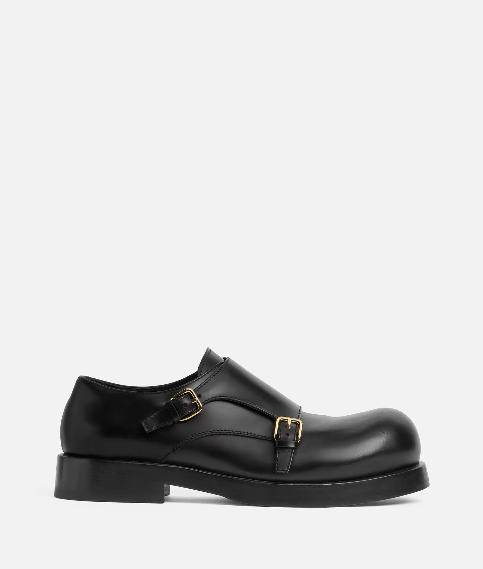 Lace-Ups>Bottega Veneta Helium Monk Strap Black