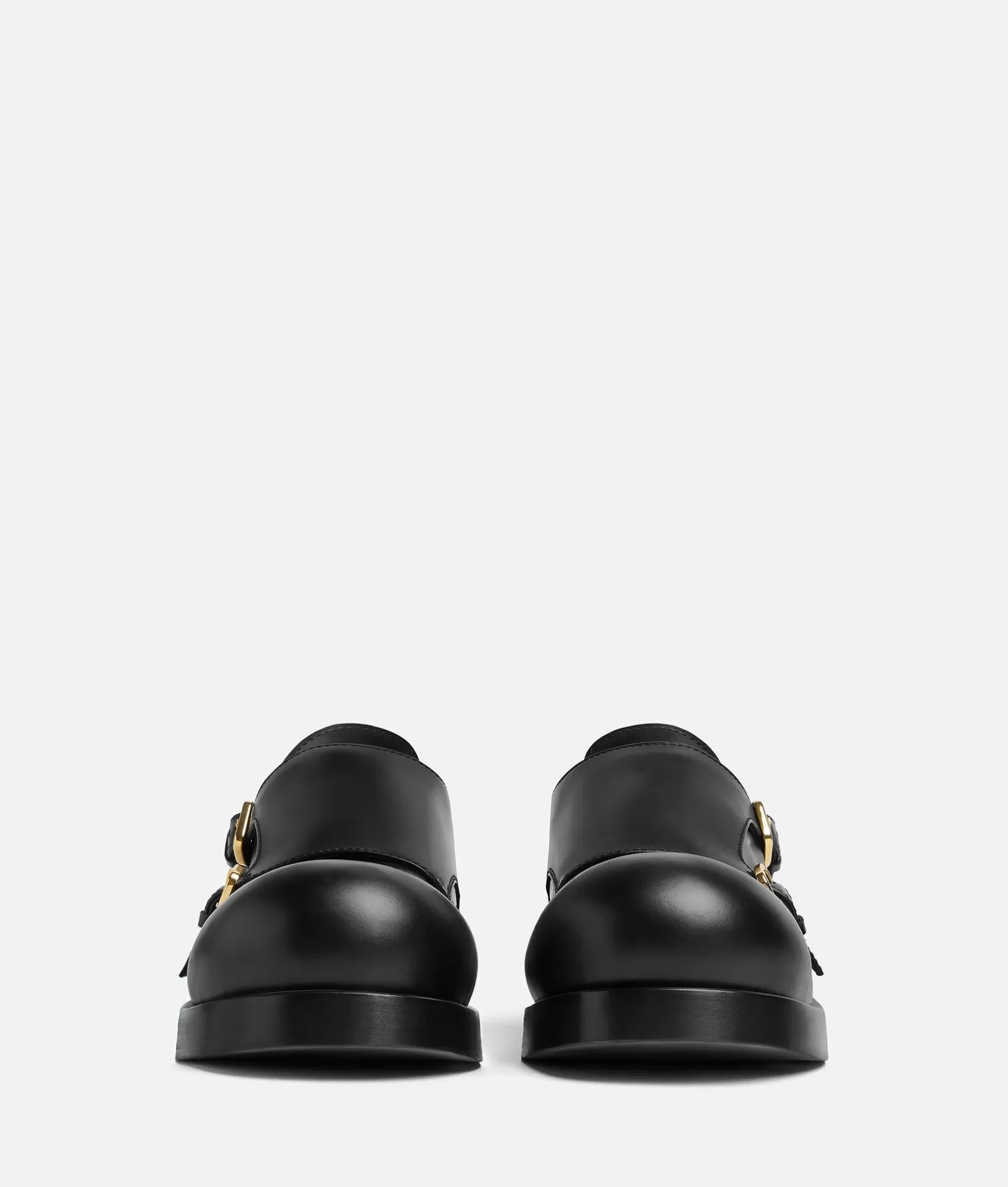 Lace-Ups>Bottega Veneta Helium Monk Strap Black