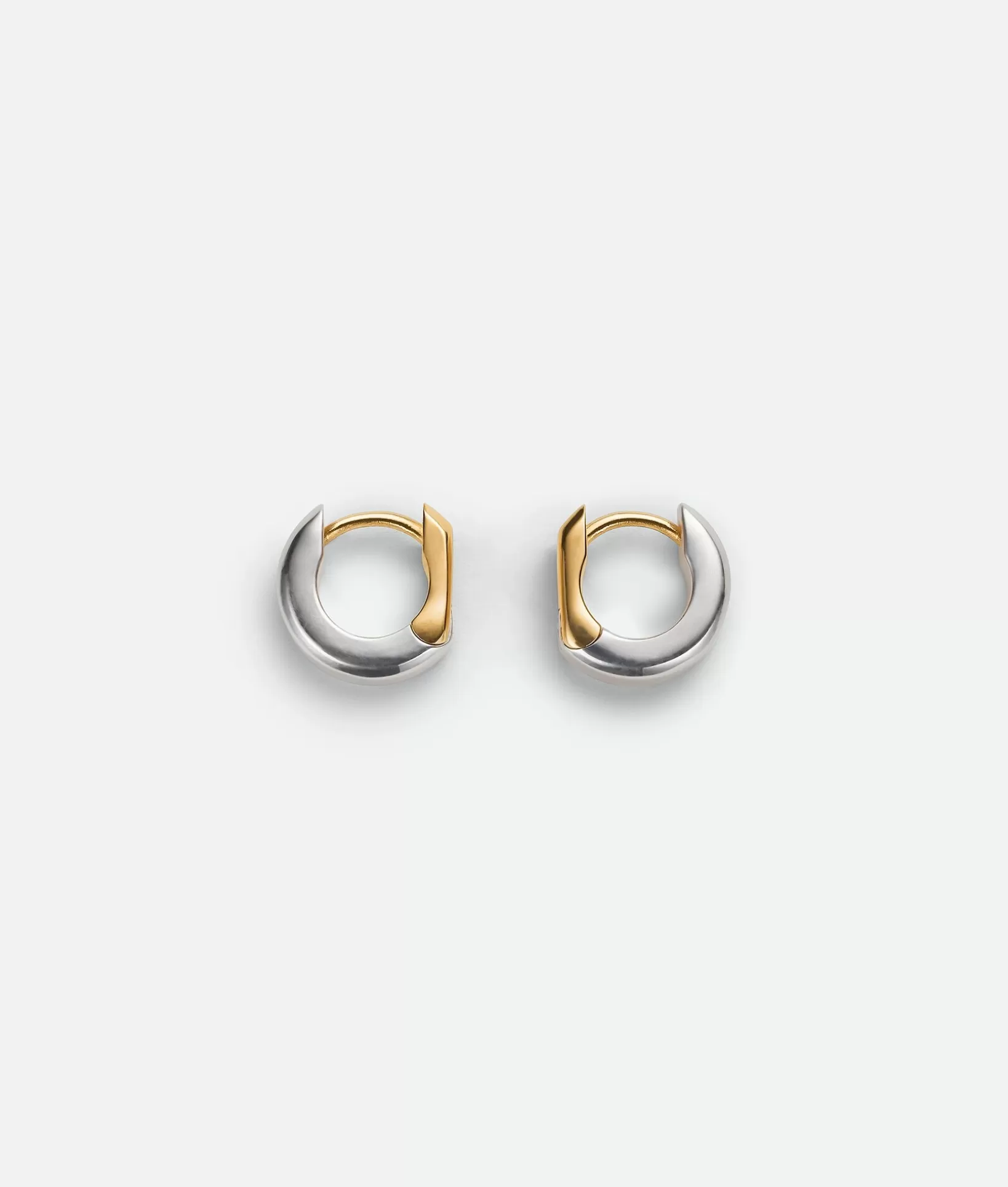 Earrings>Bottega Veneta Hinge Earring Silver / Yellow gold