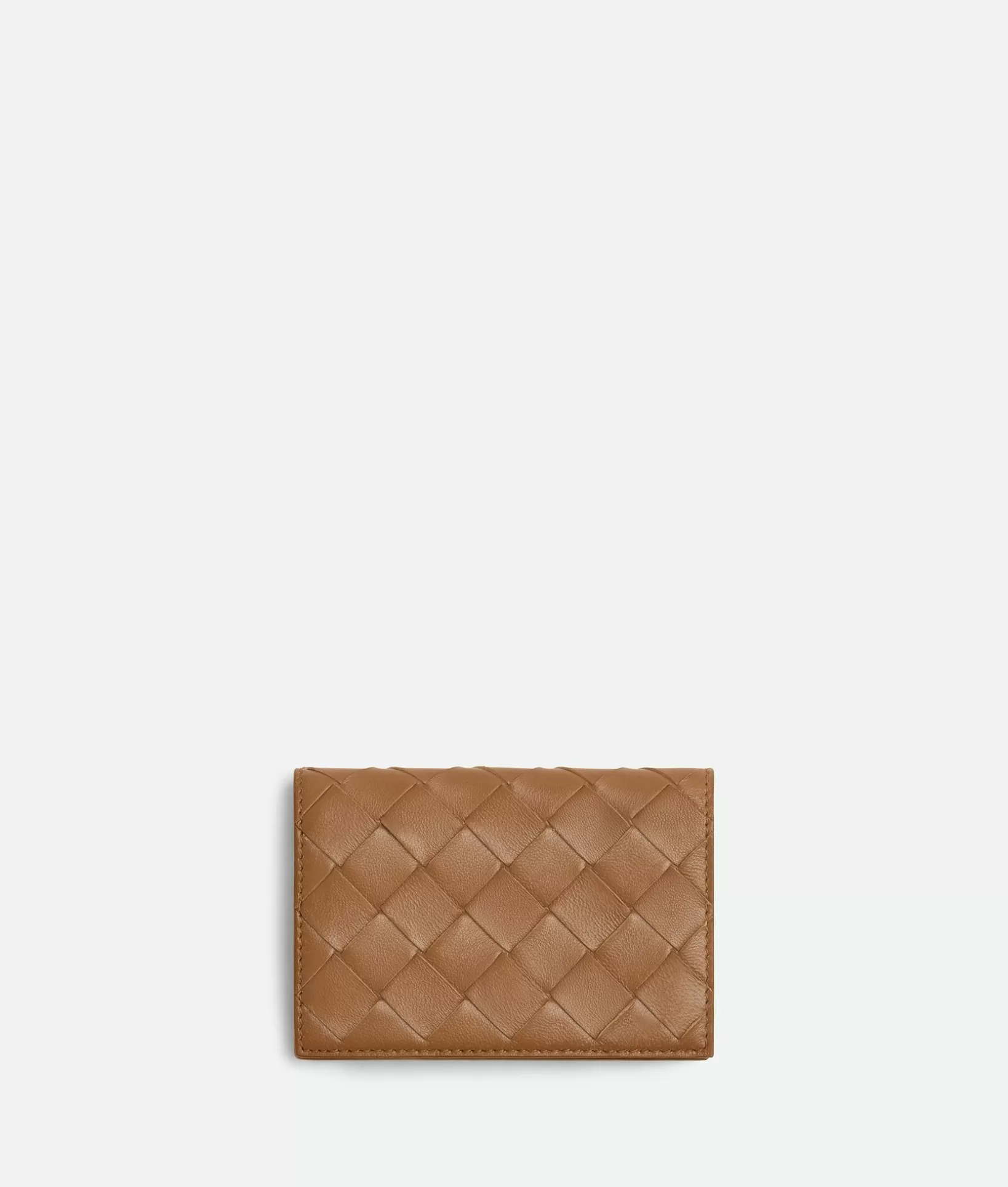 Card Cases>Bottega Veneta Intrecciato Business Card Case Wood