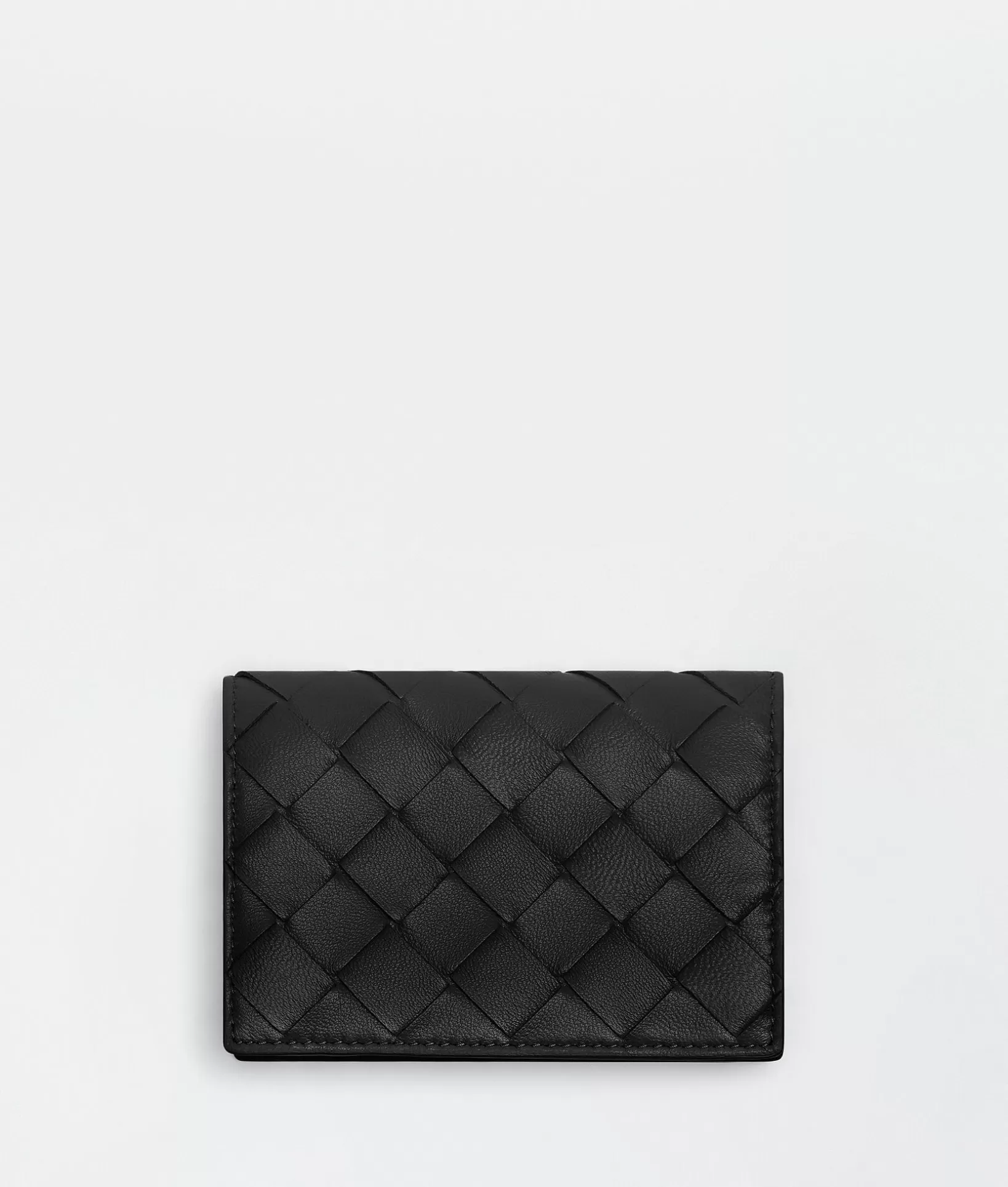 Card Cases>Bottega Veneta Intrecciato Business Card Case Black