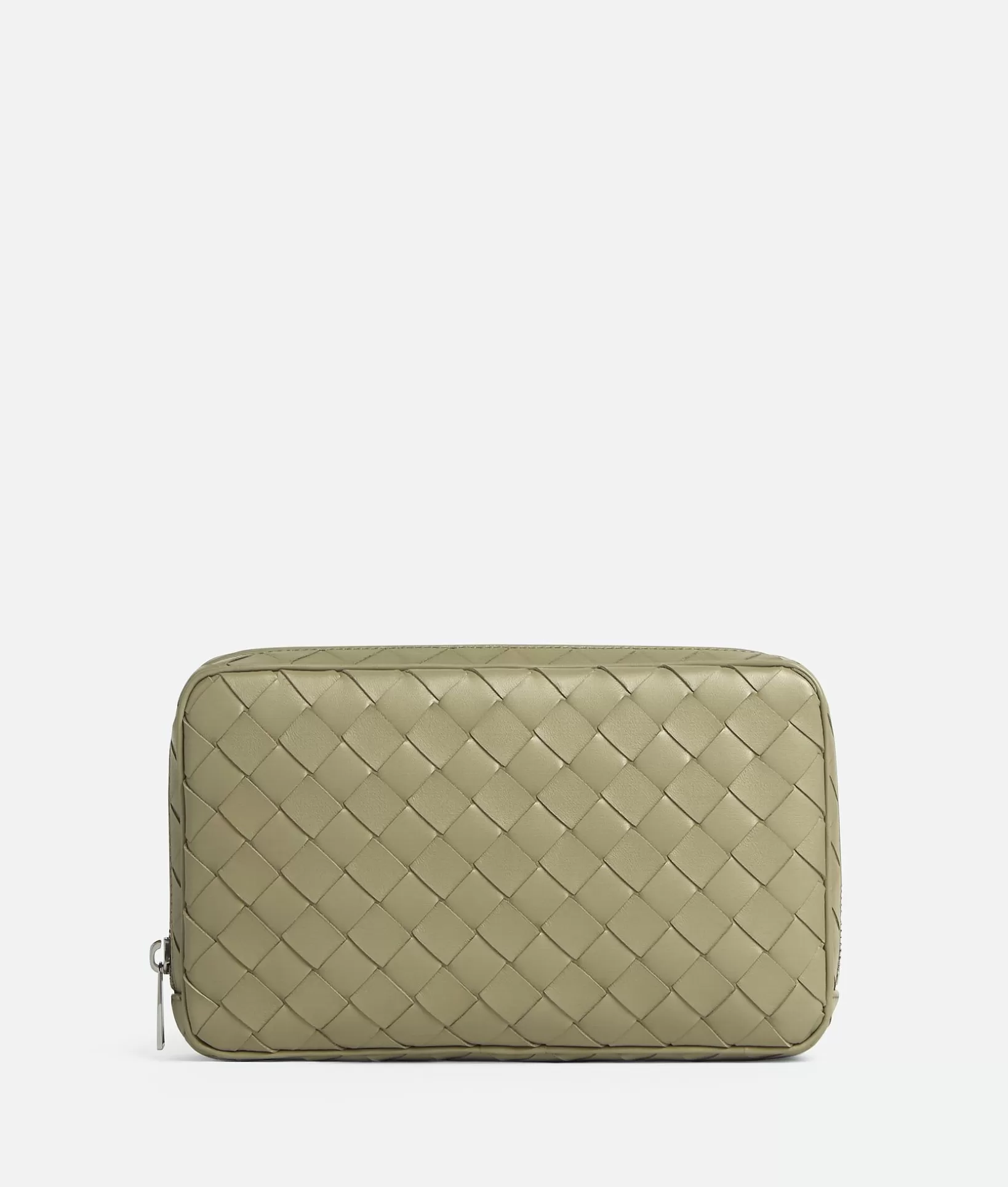 Pouches And Travel Accessories | Pouches And Travel Accessories>Bottega Veneta Intrecciato Medium Zipped Organizing Pouch Travertine