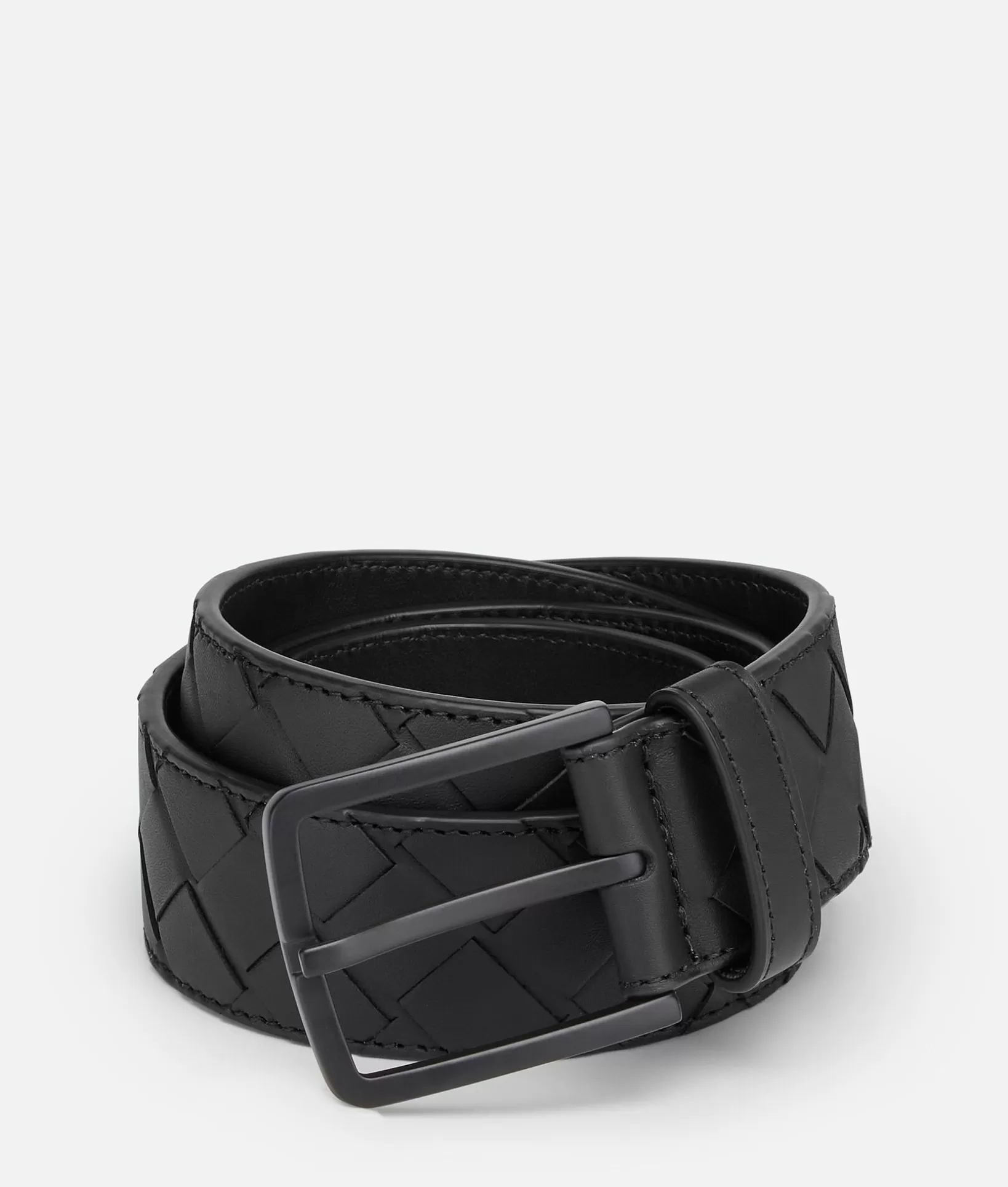 Belts>Bottega Veneta Intrecciato Belt Nero