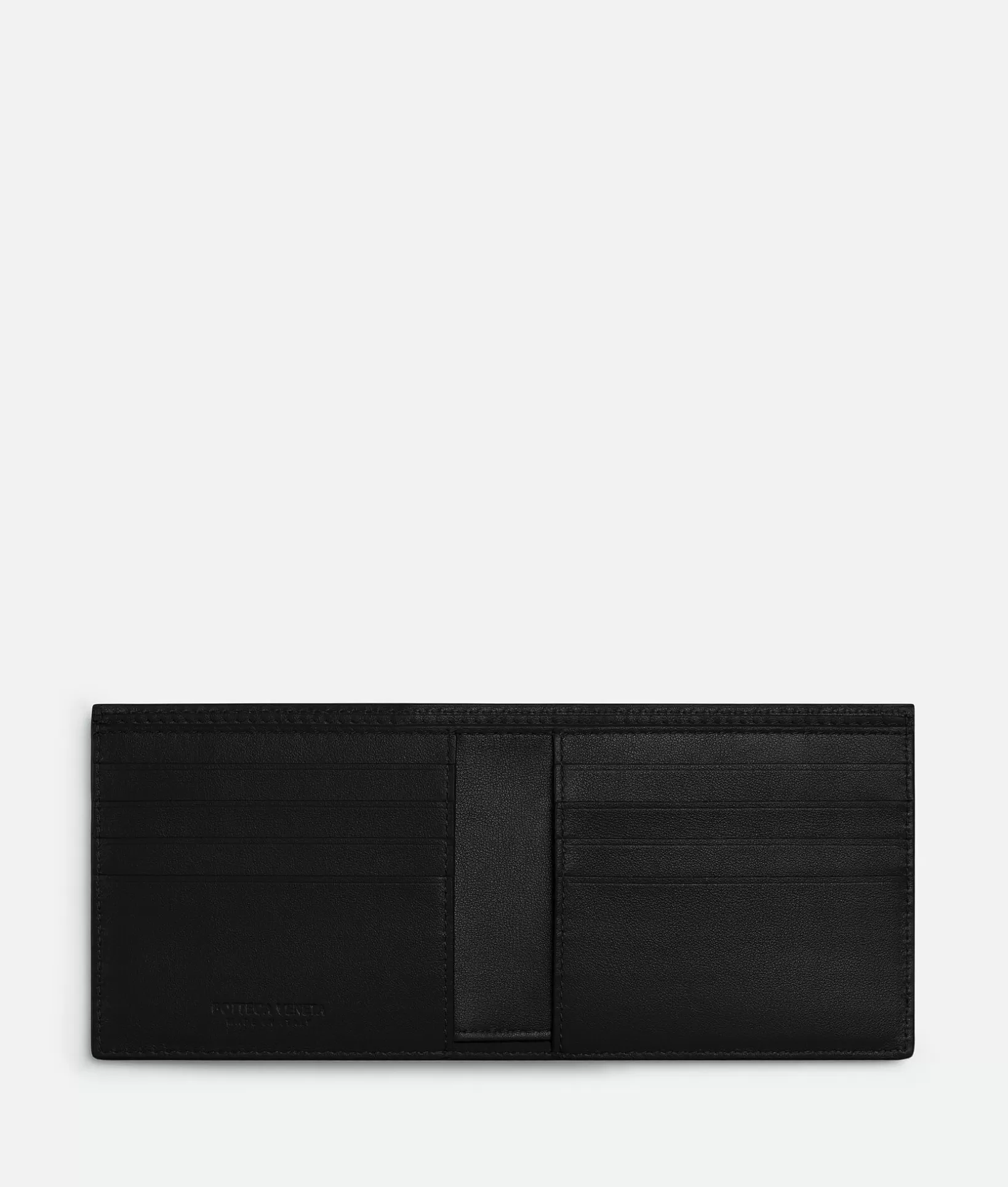 Small Wallets>Bottega Veneta Intrecciato Bi-Fold Wallet Black