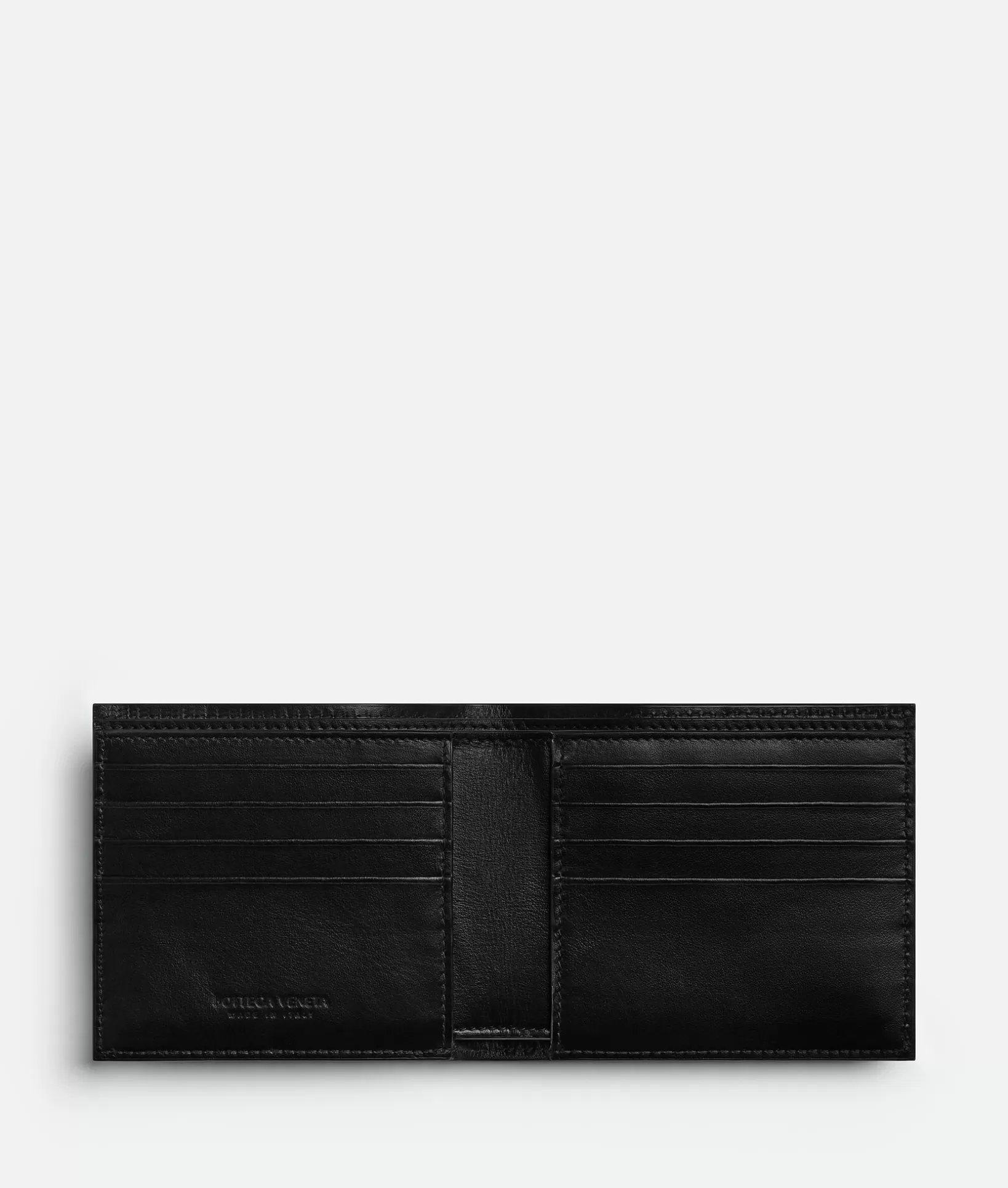 Small Wallets>Bottega Veneta Intrecciato Bi-Fold Wallet Black/parakeet