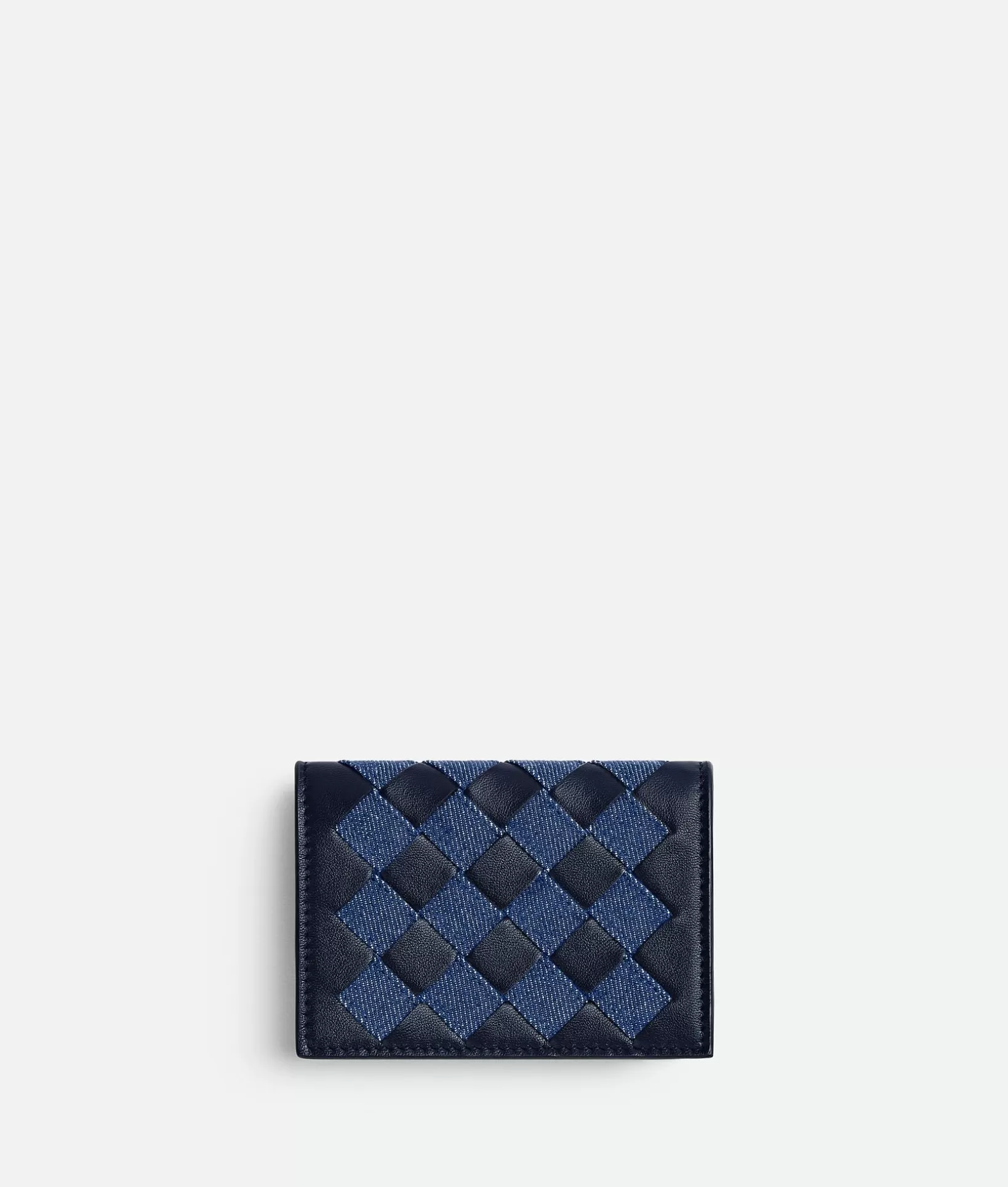 Card Cases>Bottega Veneta Intrecciato Business Card Case Abyss / Indigo