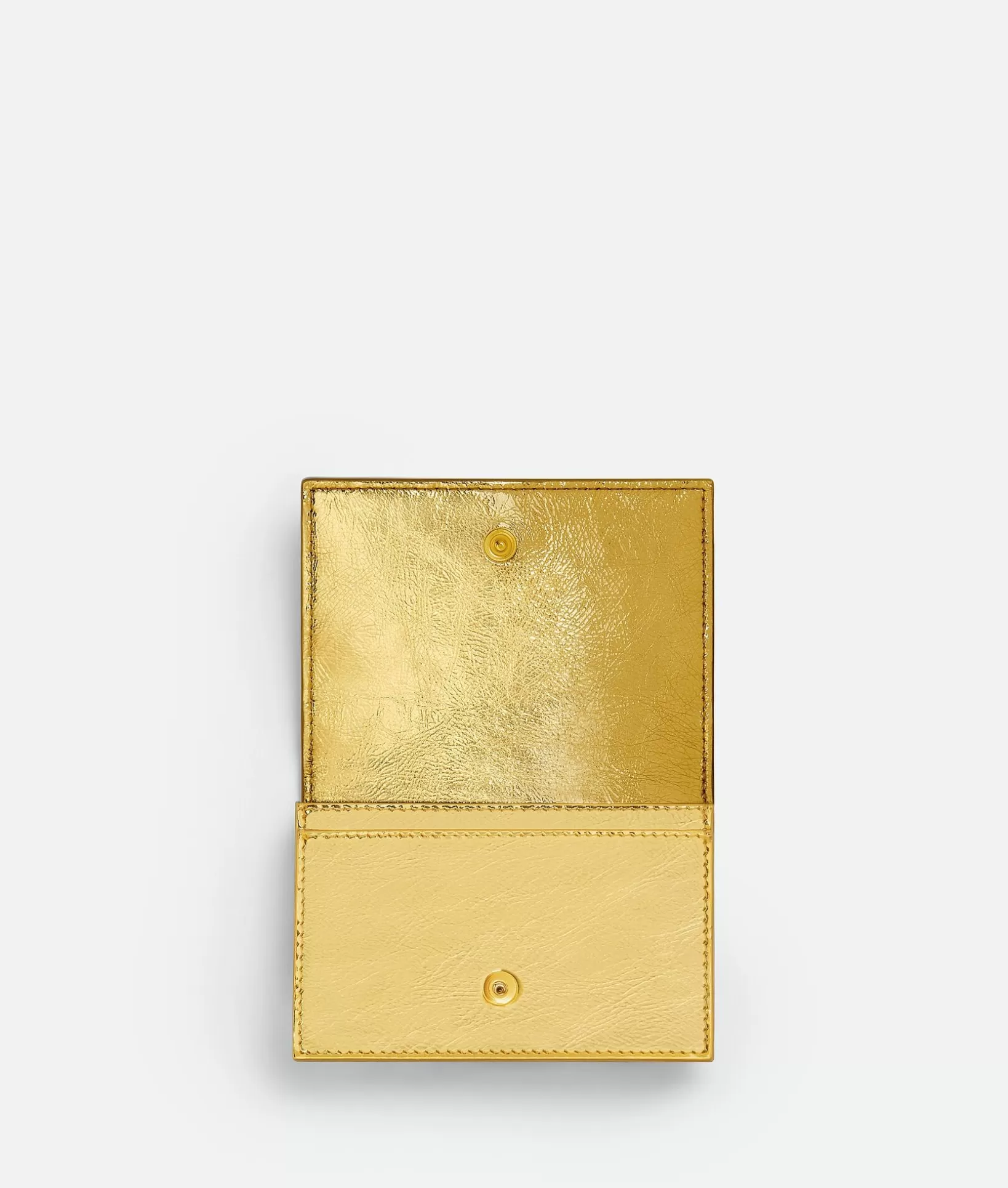 Card Cases>Bottega Veneta Intrecciato Business Card Case Gold