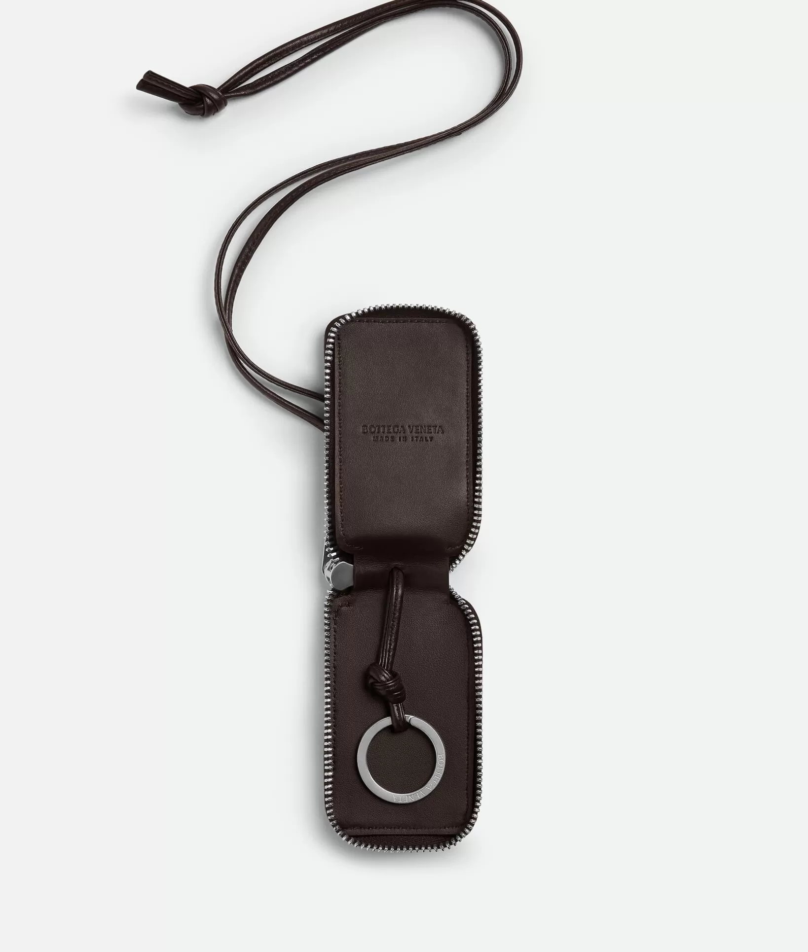 Key Rings>Bottega Veneta Intrecciato Car Key Holder Fondant