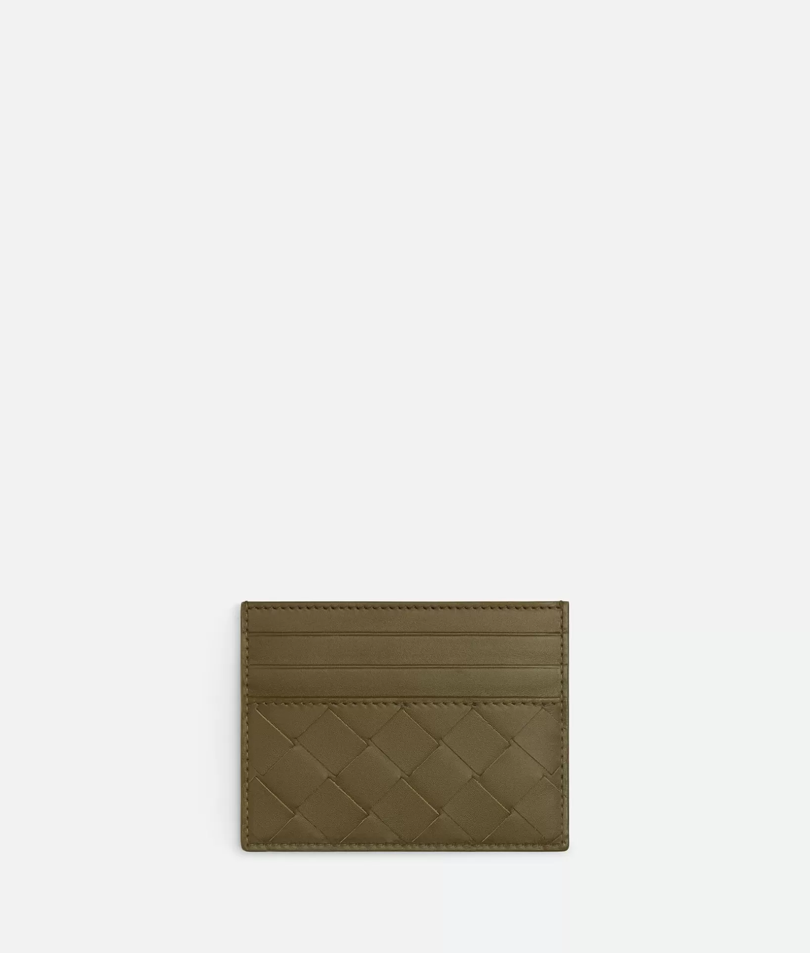 Card Cases>Bottega Veneta Intrecciato Credit Card Case Mud