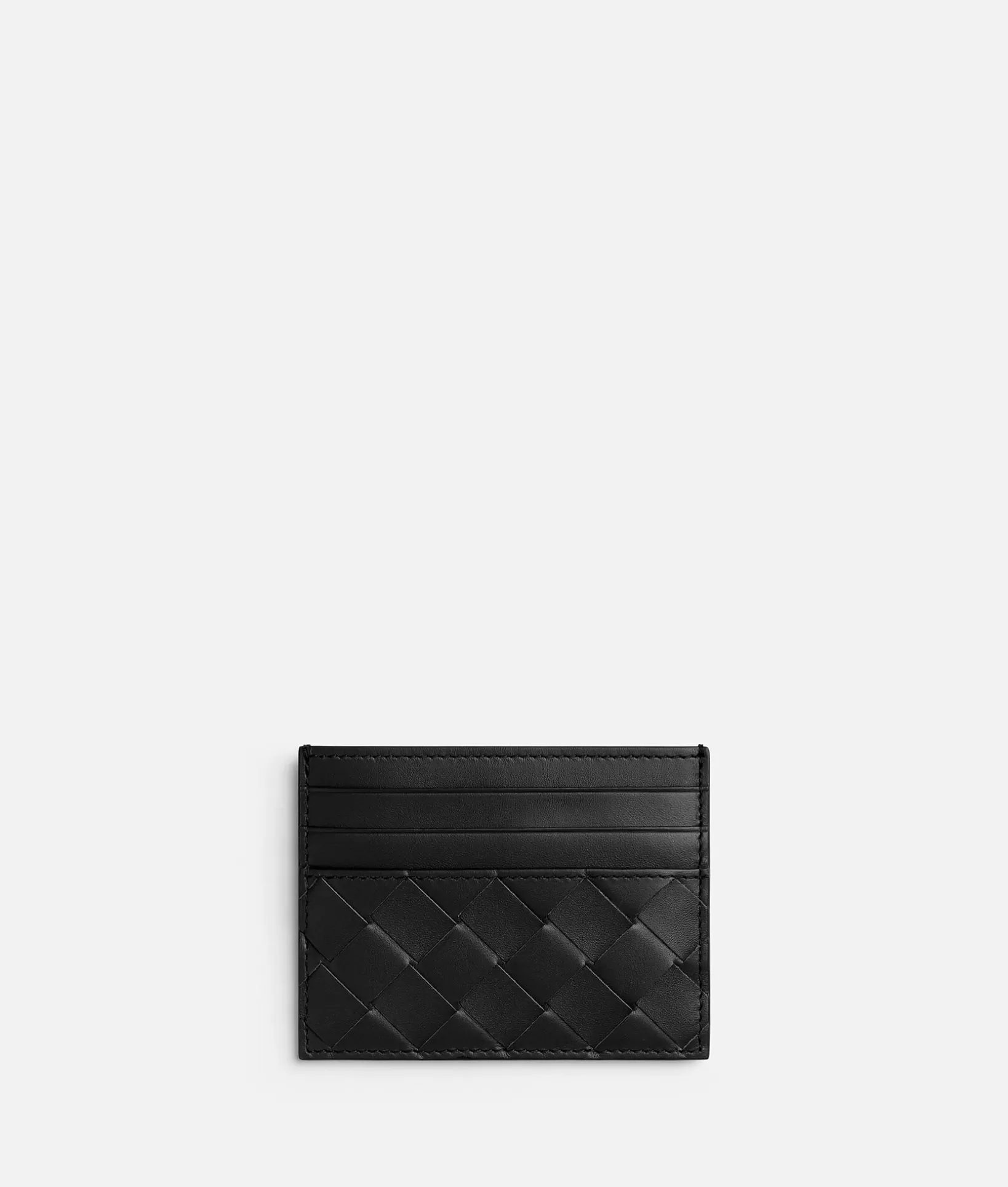 Card Cases>Bottega Veneta Intrecciato Credit Card Case Black