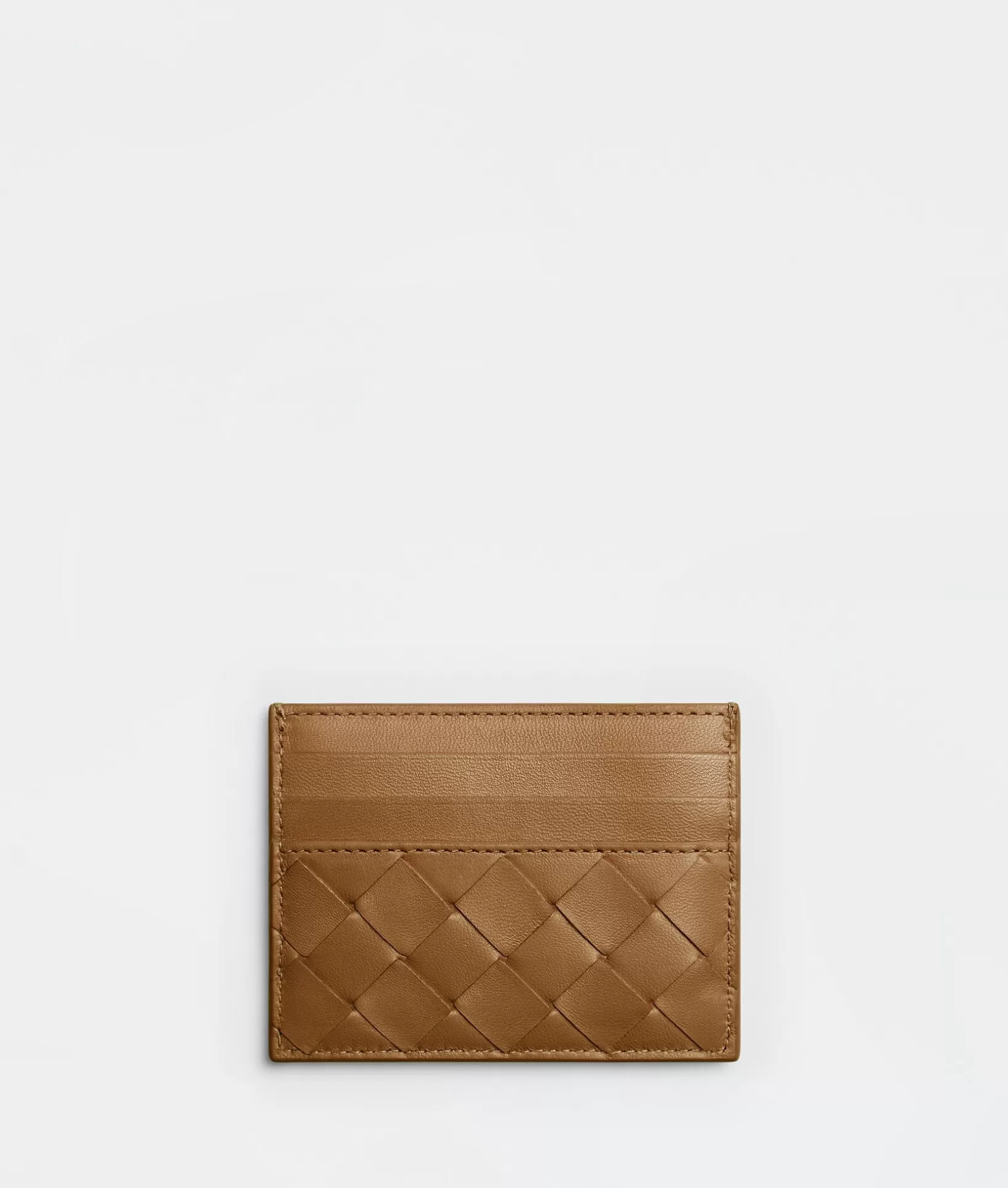 Card Cases>Bottega Veneta Intrecciato Credit Card Case Caramel