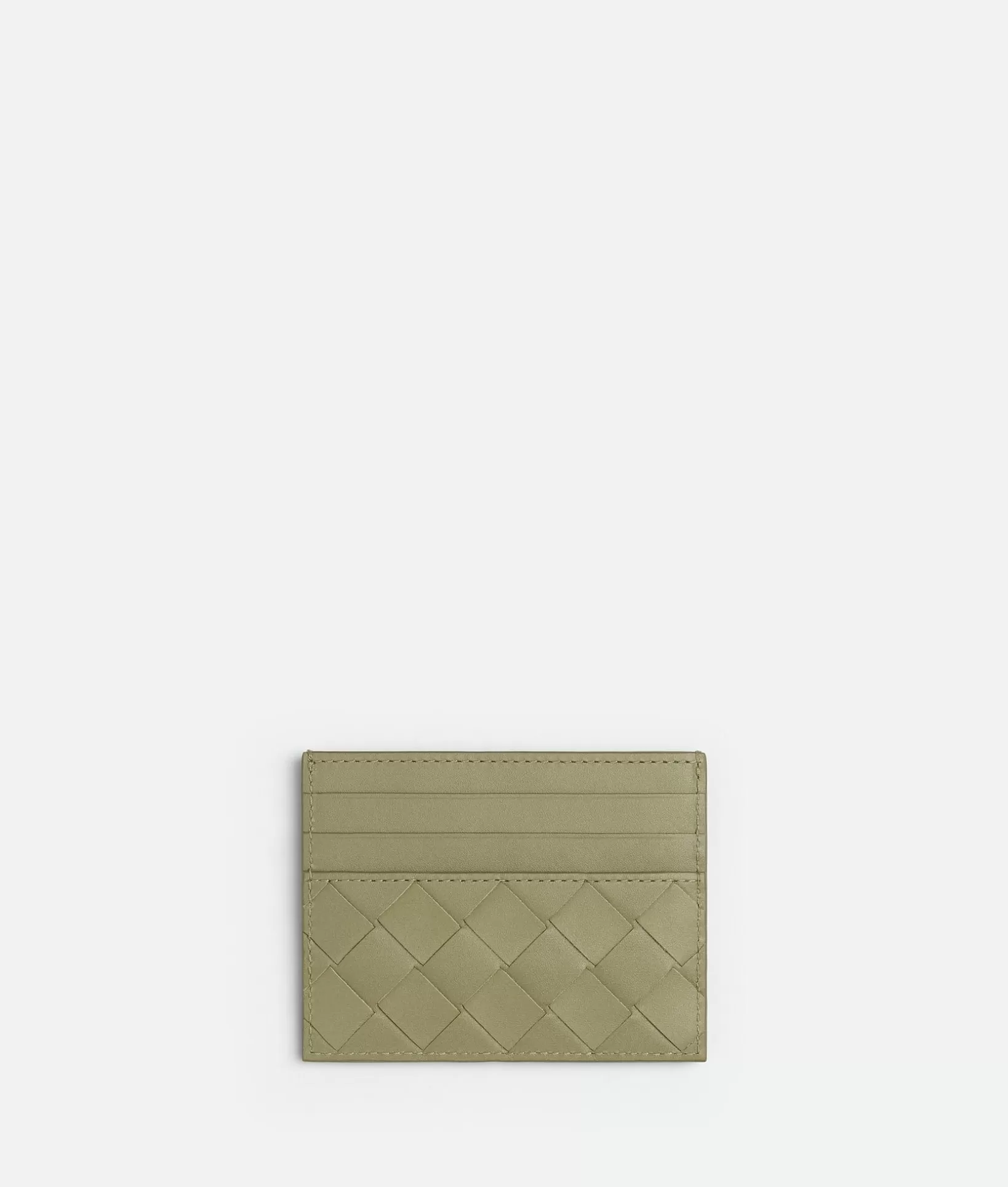 Card Cases>Bottega Veneta Intrecciato Credit Card Case Travertine