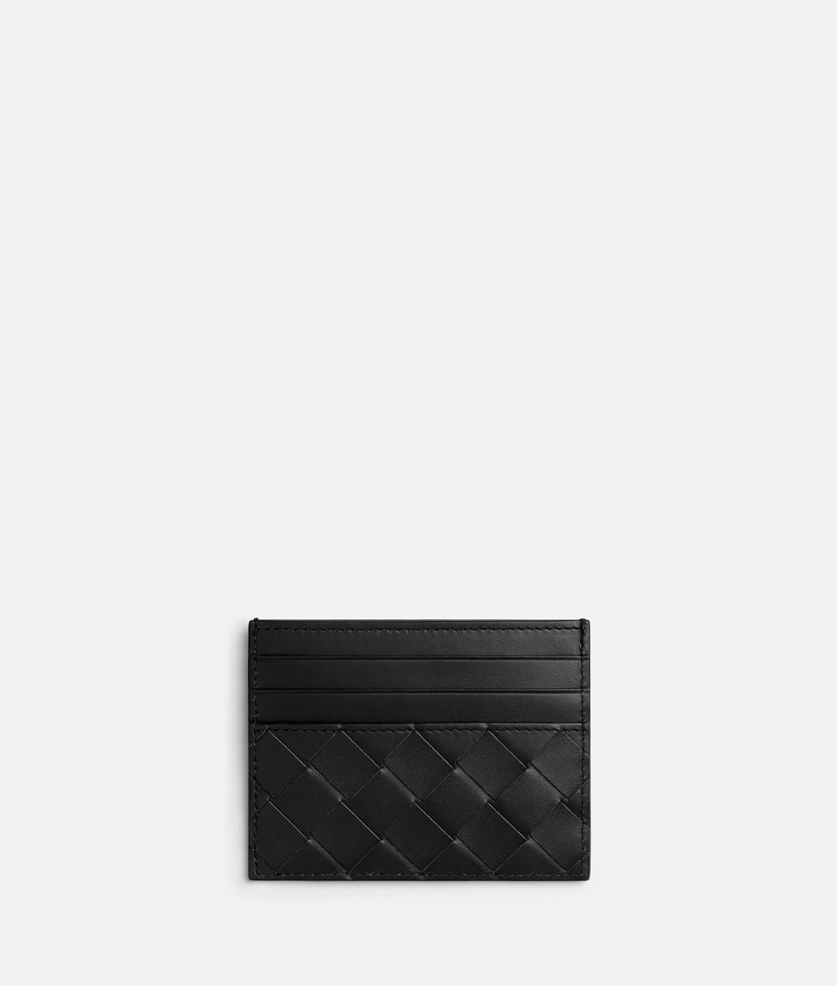 Card Cases>Bottega Veneta Intrecciato Credit Card Case Black