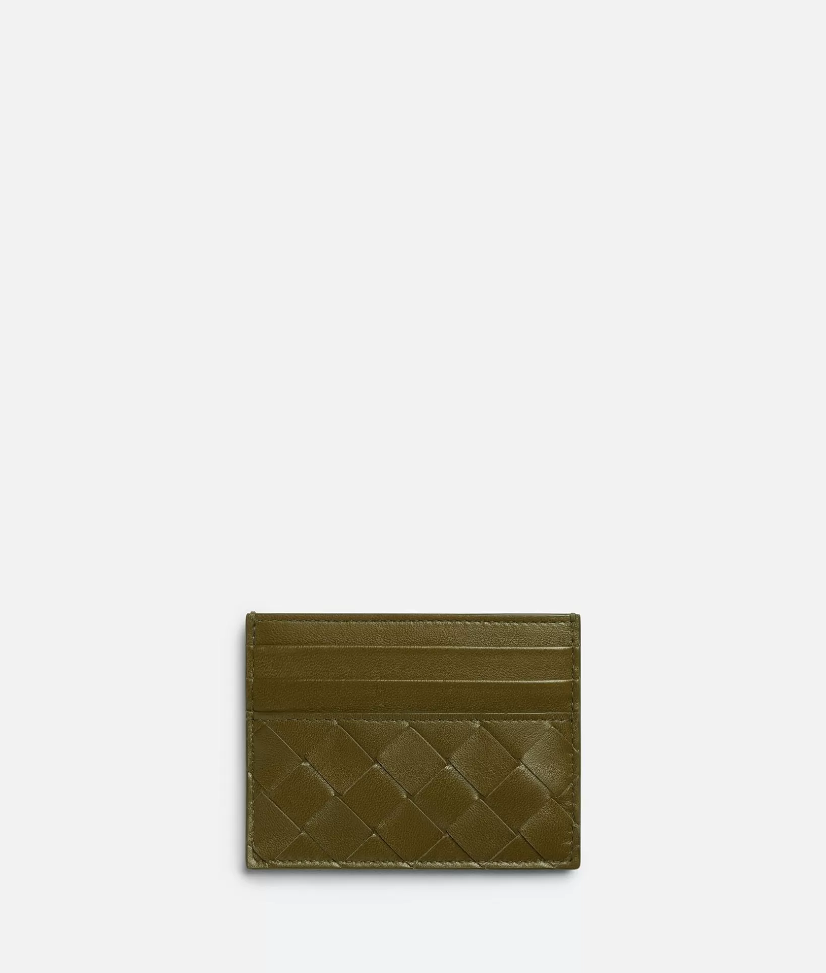 Card Cases>Bottega Veneta Intrecciato Credit Card Case Olive oil