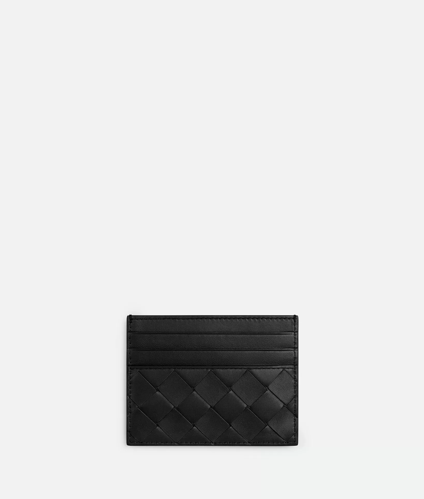 Card Cases>Bottega Veneta Intrecciato Credit Card Case Black