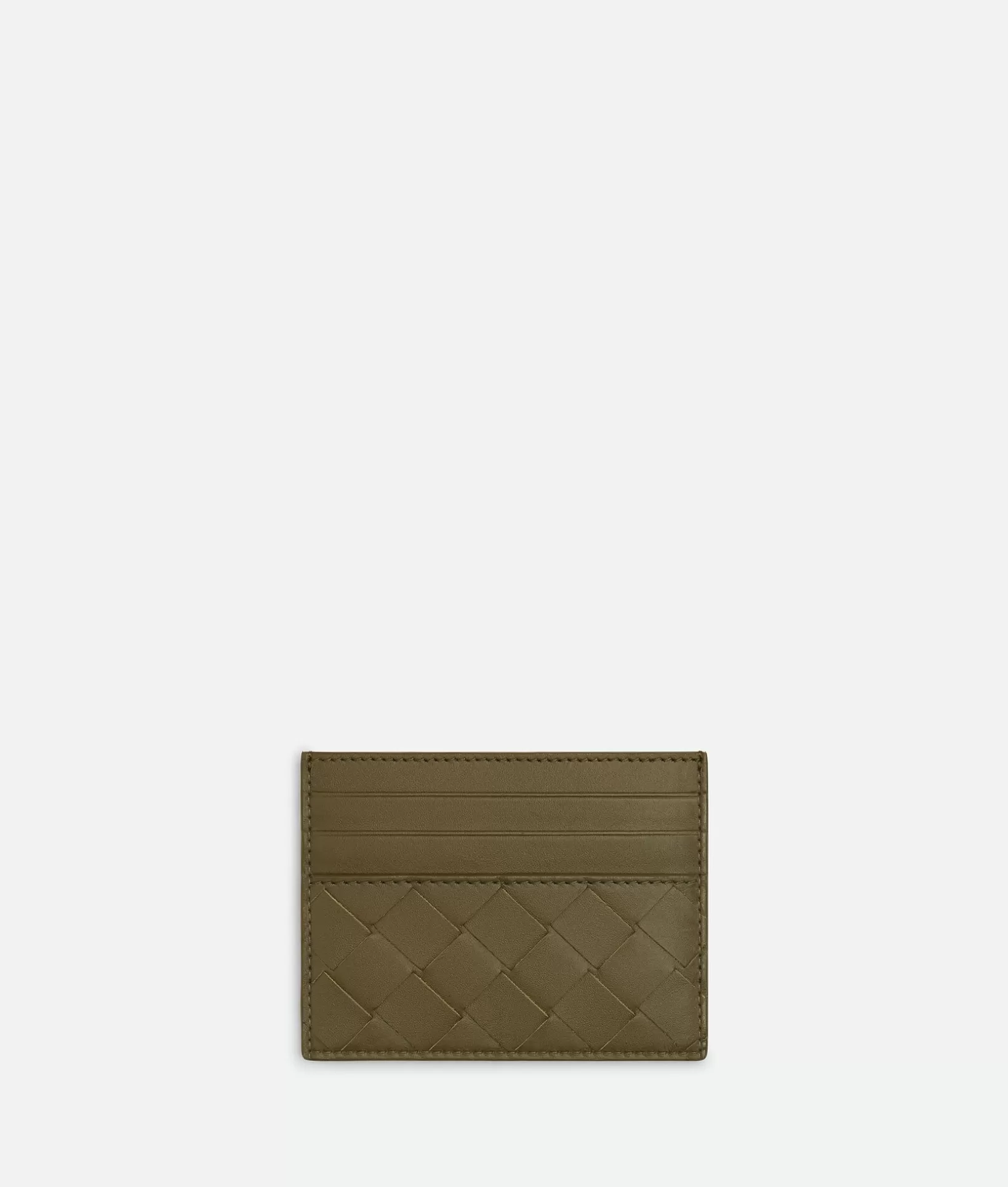 Card Cases>Bottega Veneta Intrecciato Credit Card Case Mud