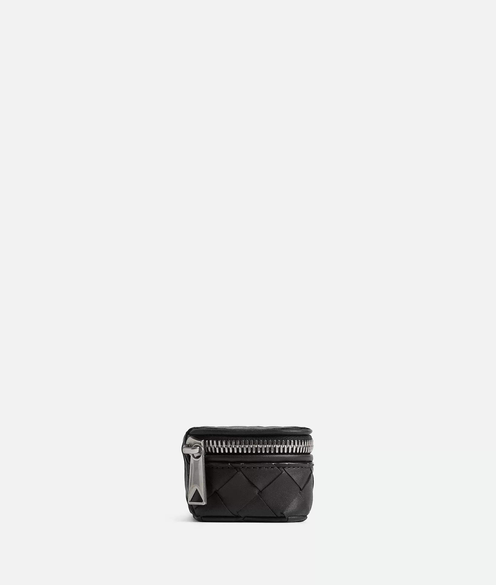 Pouches And Travel Accessories>Bottega Veneta Intrecciato Cufflinks Case Black