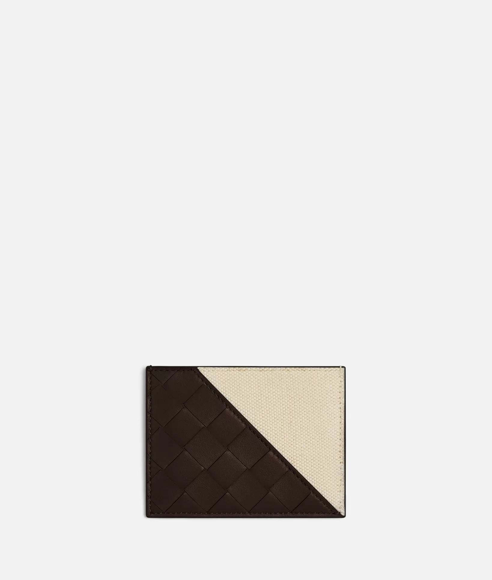 Card Cases>Bottega Veneta Intrecciato Diagonal Credit Card Case Fondant/natural