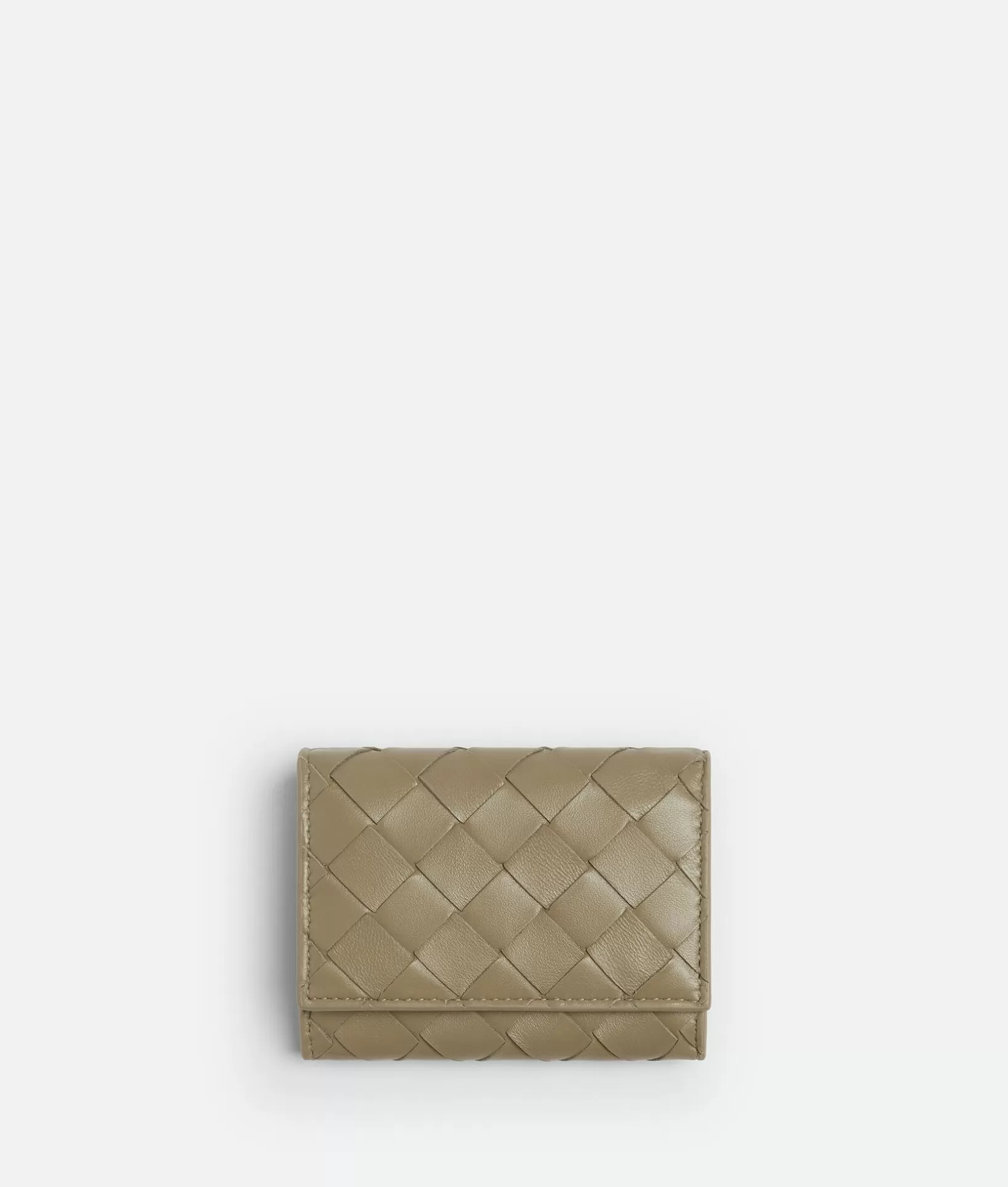 Card Cases>Bottega Veneta Intrecciato Envelope Card Case Taupe