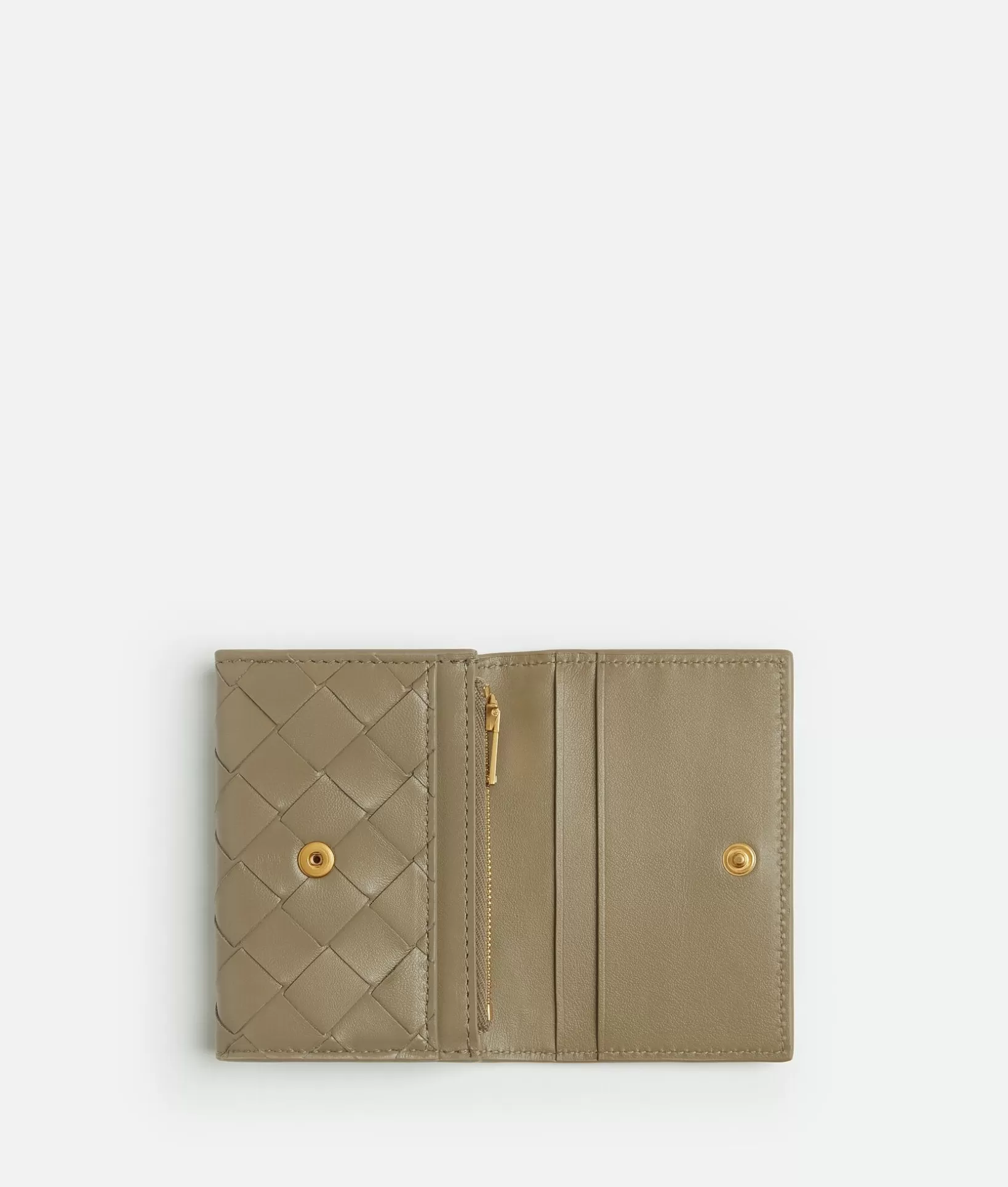 Card Cases>Bottega Veneta Intrecciato Envelope Card Case Taupe