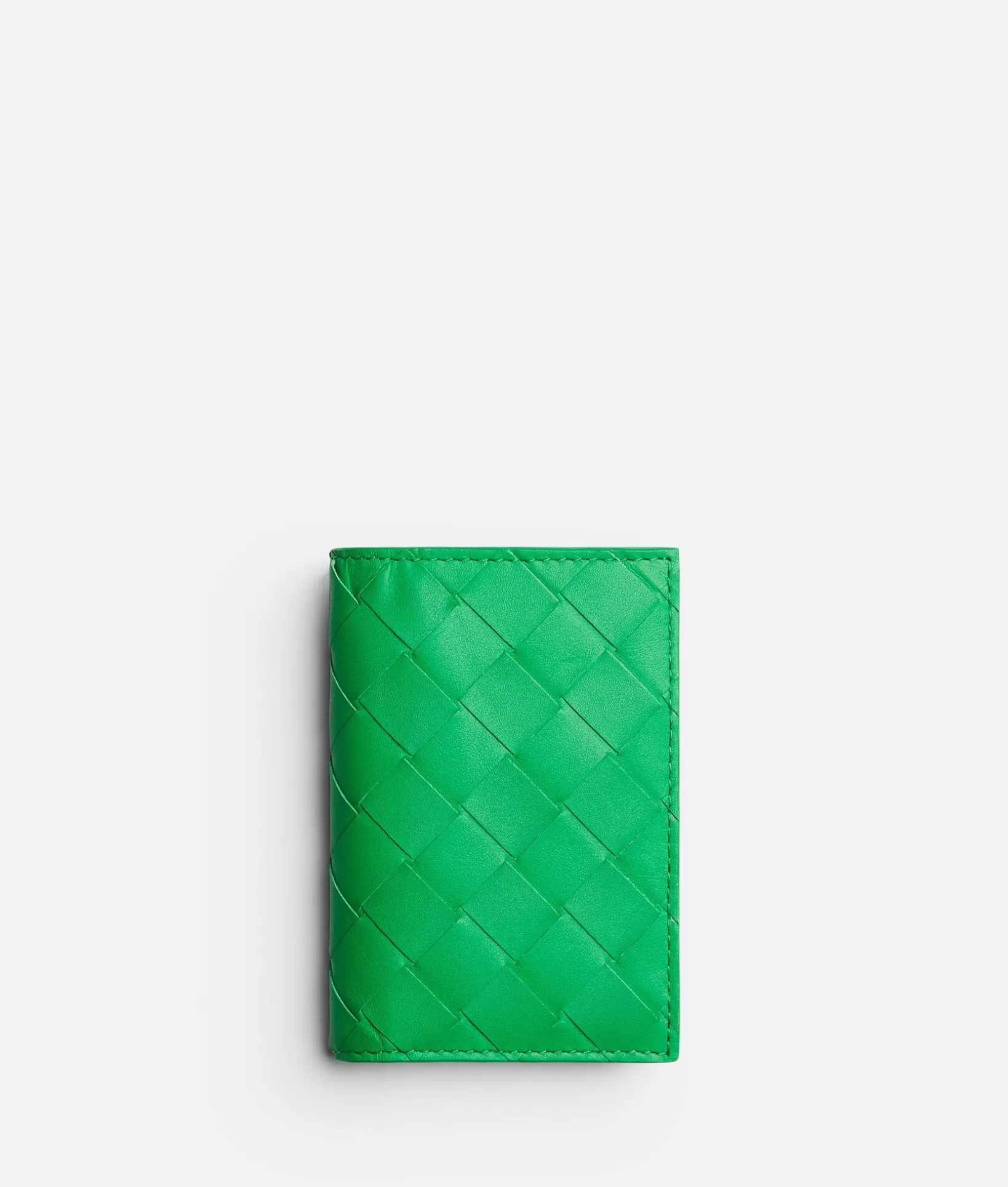 Card Cases>Bottega Veneta Intrecciato Flap Card Case Parakeet