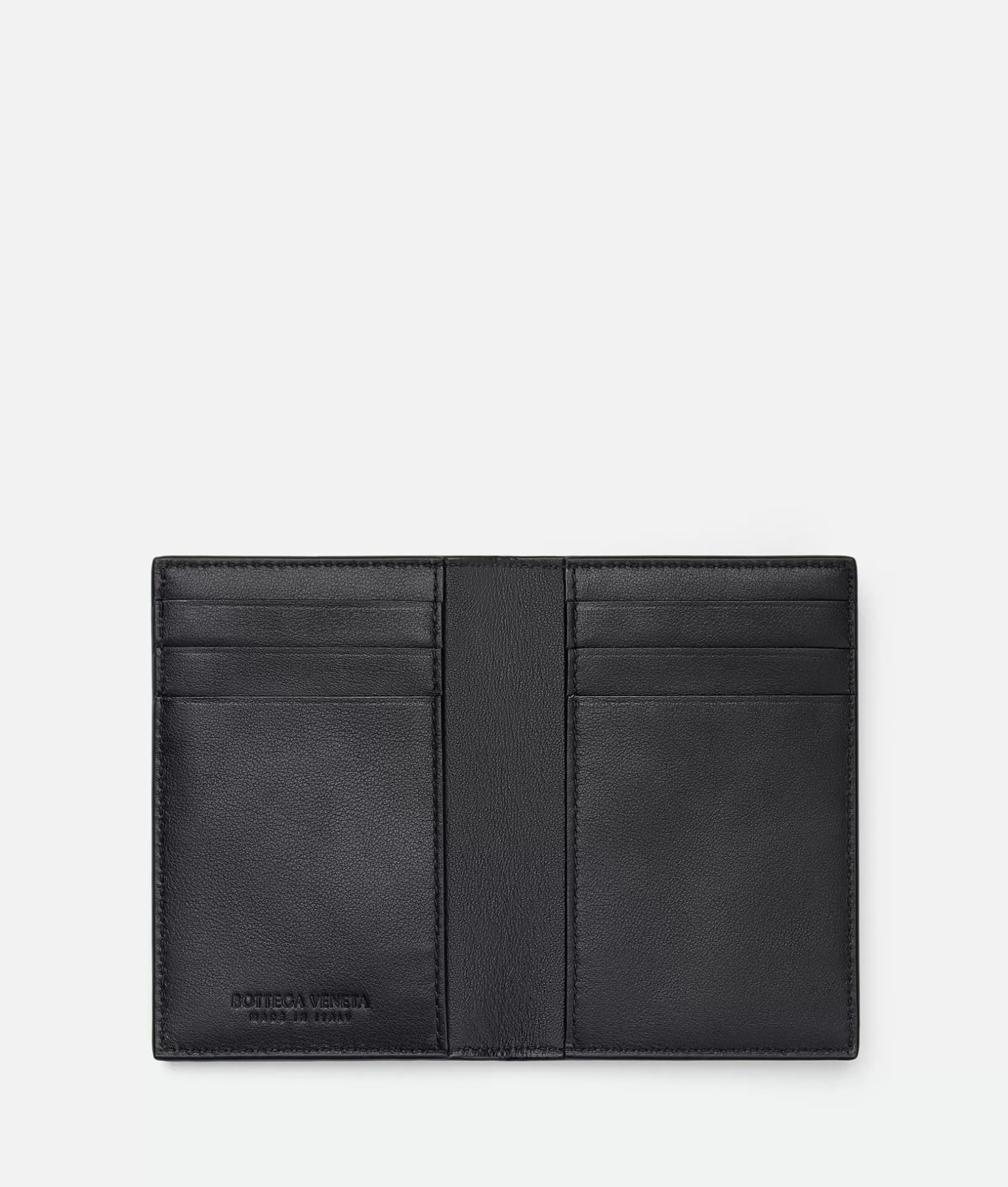 Card Cases>Bottega Veneta Intrecciato Flap Card Case Black