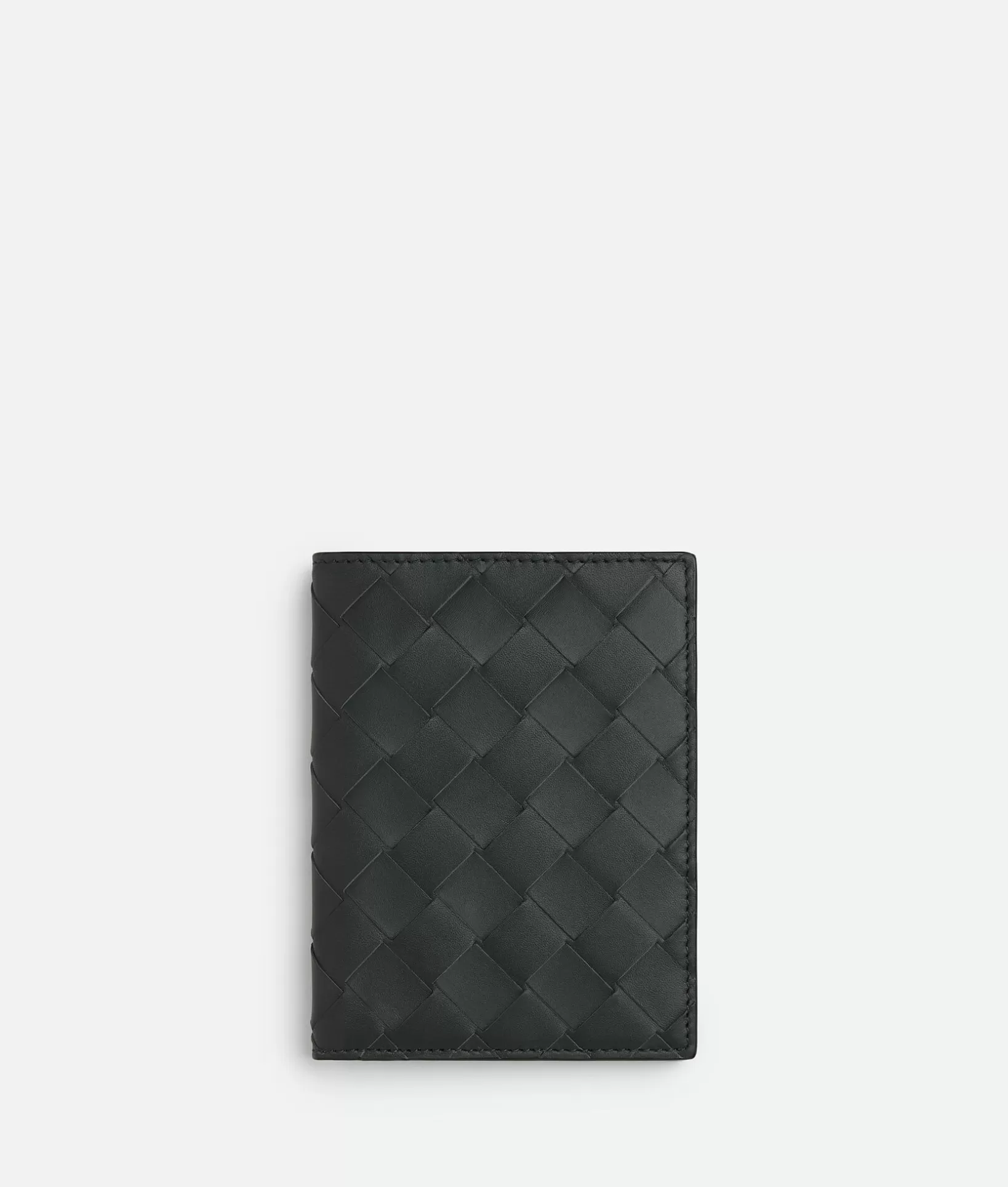 Small Wallets>Bottega Veneta Intrecciato Flap Wallet Ardoise/deep pacific