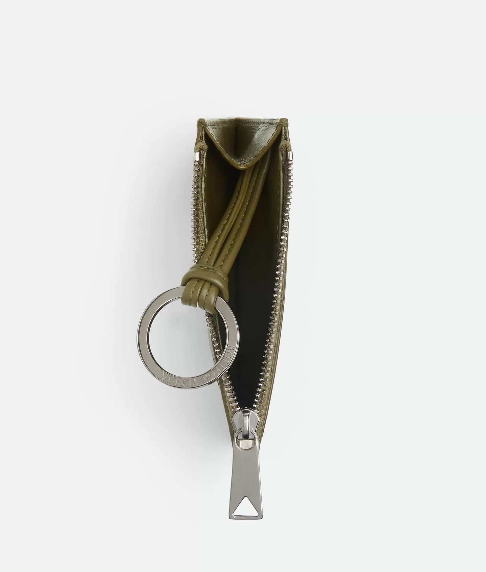 Key Rings>Bottega Veneta Intrecciato Key Pouch Mud