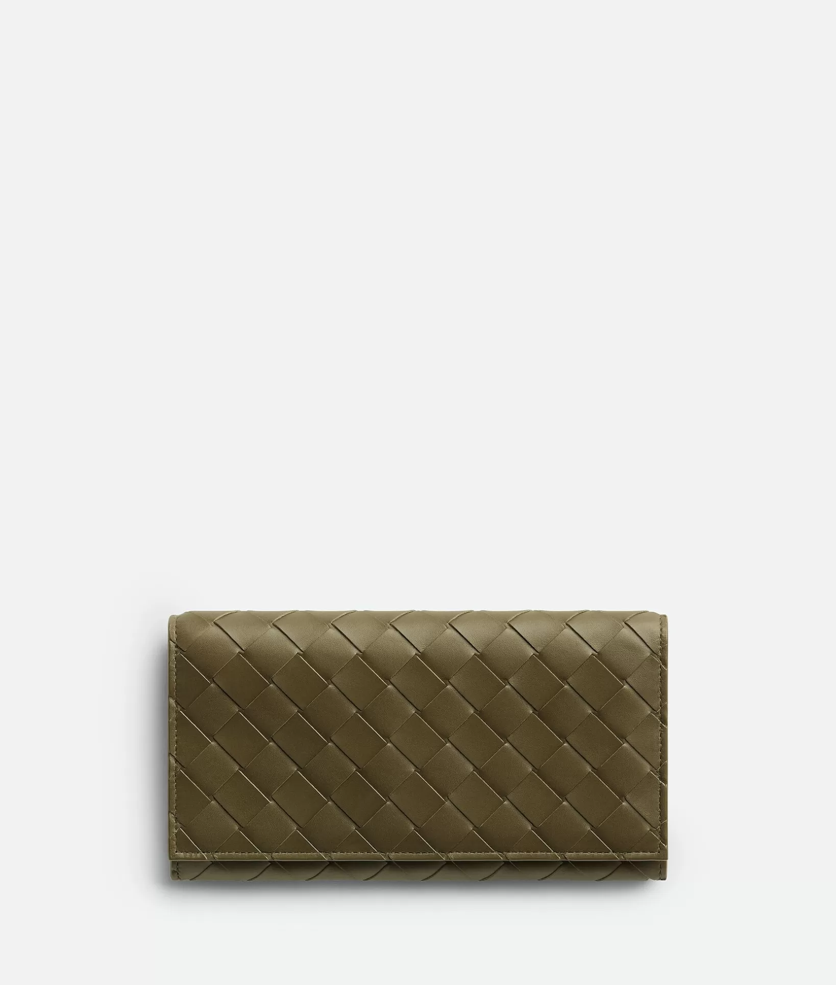 Long Wallets>Bottega Veneta Intrecciato Long Wallet With Coin Purse Mud