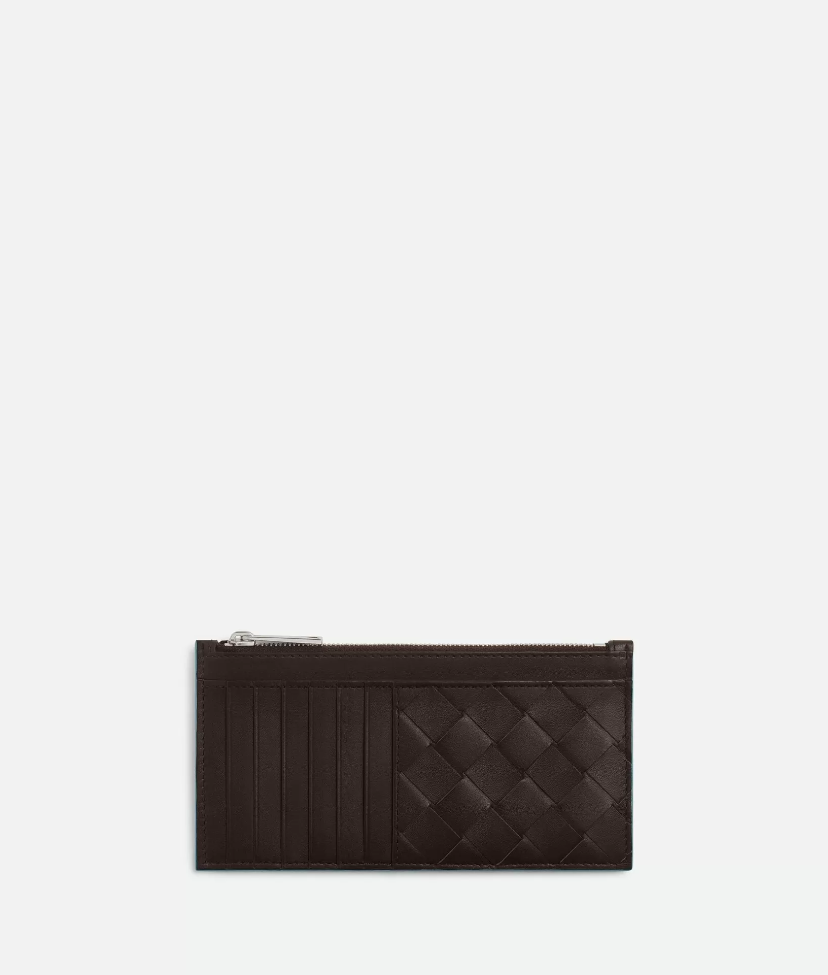 Card Cases>Bottega Veneta Intrecciato Long Zippered Card Case Fondant/ice