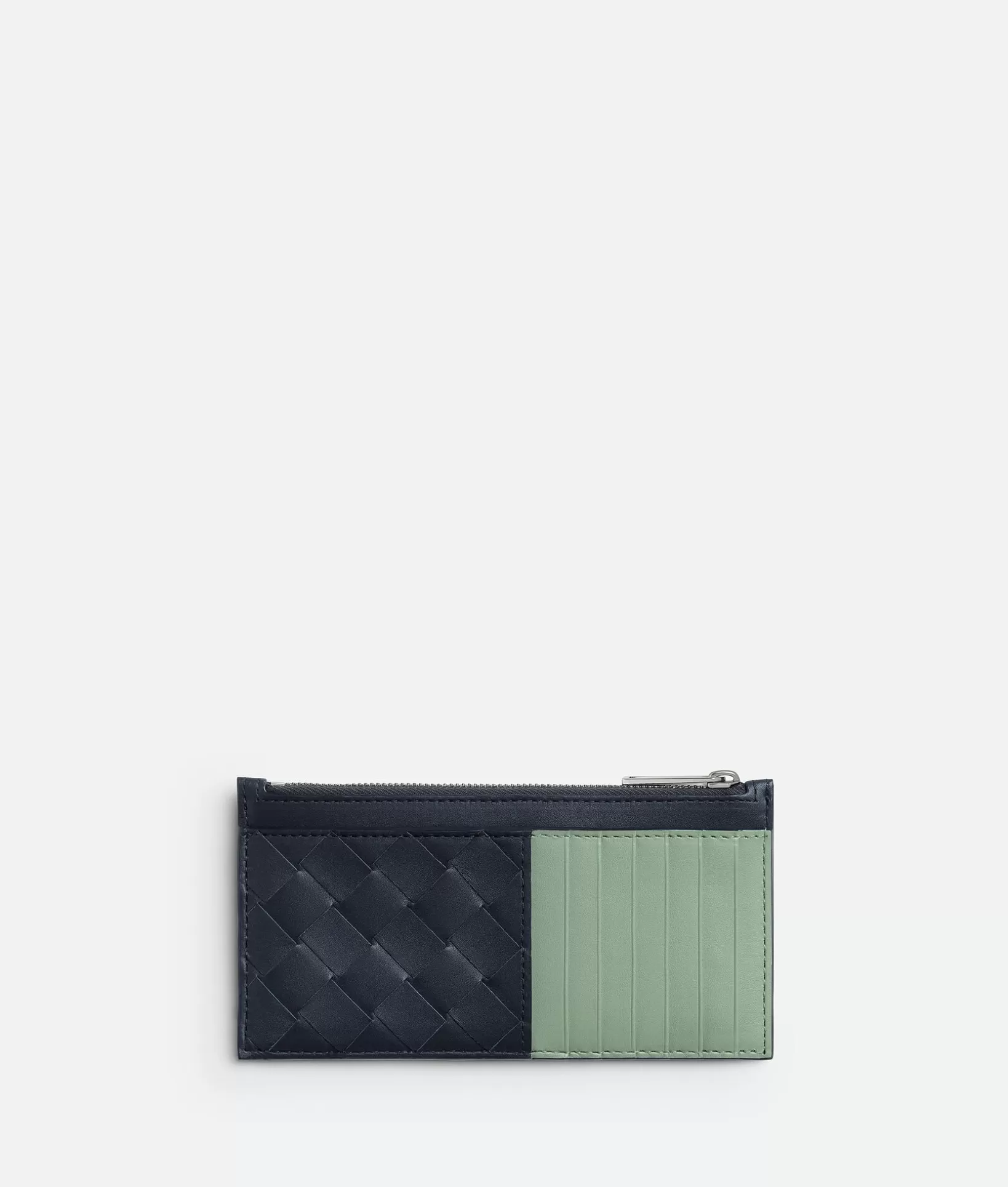 Card Cases>Bottega Veneta Intrecciato Long Zippered Card Case Space/new sauge