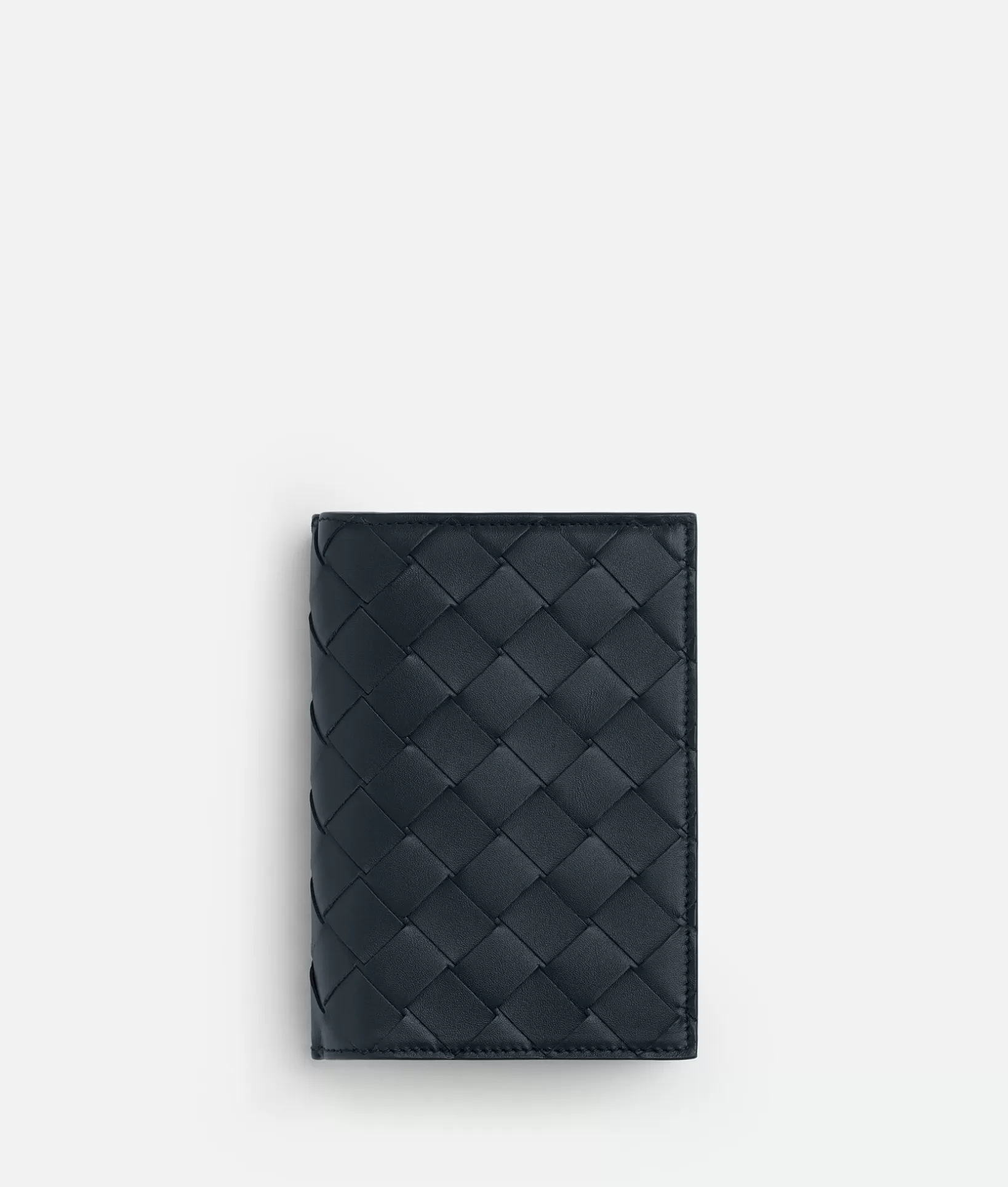 Long Wallets>Bottega Veneta Intrecciato Medium Bi-Fold With L-Zip Shadow/olive oil