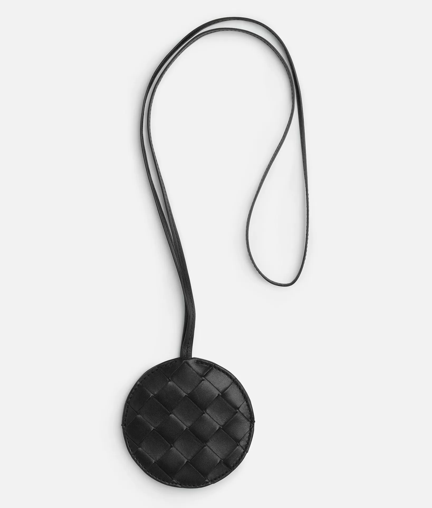 Card Cases>Bottega Veneta Intrecciato Mirror Case On Strap Black