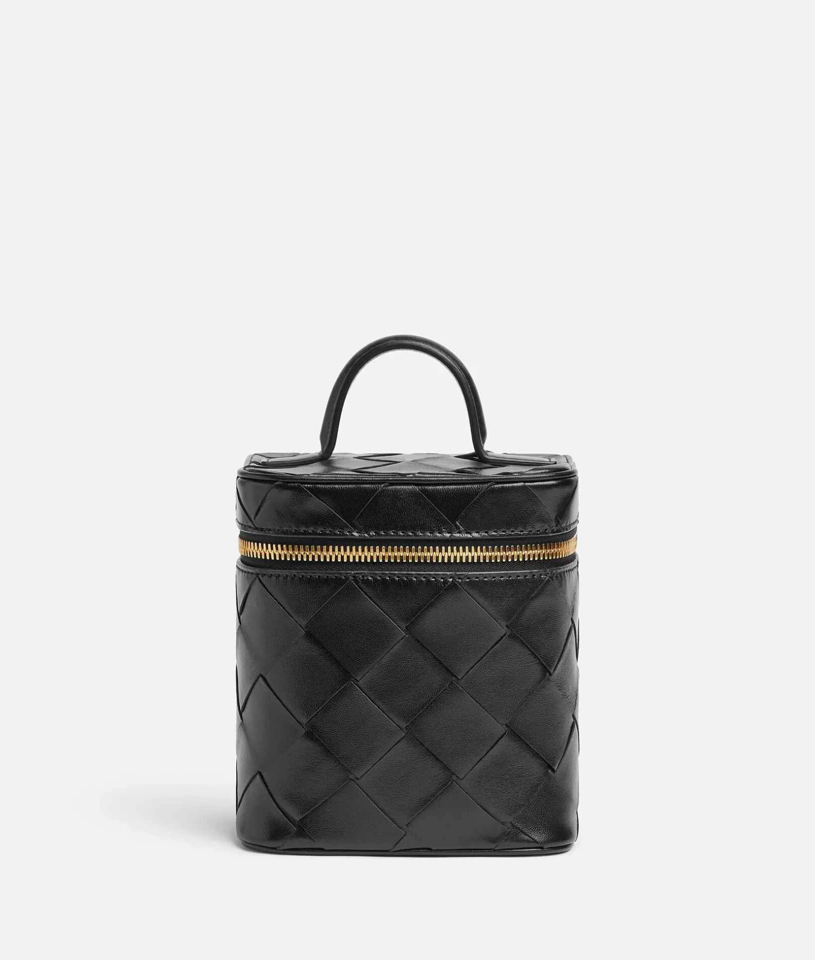 Pouches And Travel Accessories | Pouches>Bottega Veneta Intrecciato North / South Vanity Case Black