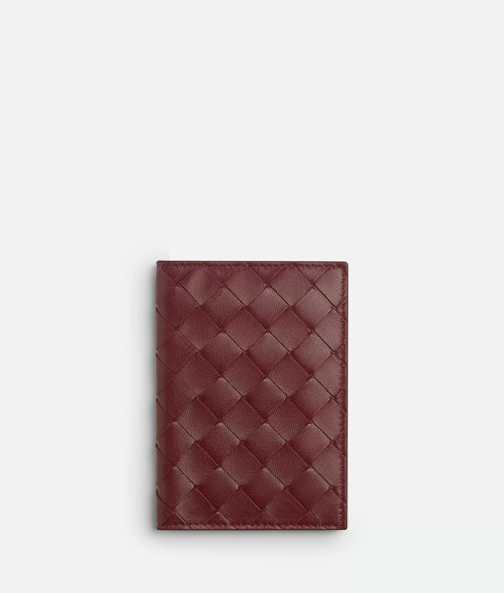 Pouches And Travel Accessories>Bottega Veneta Intrecciato Passport Case Cherry