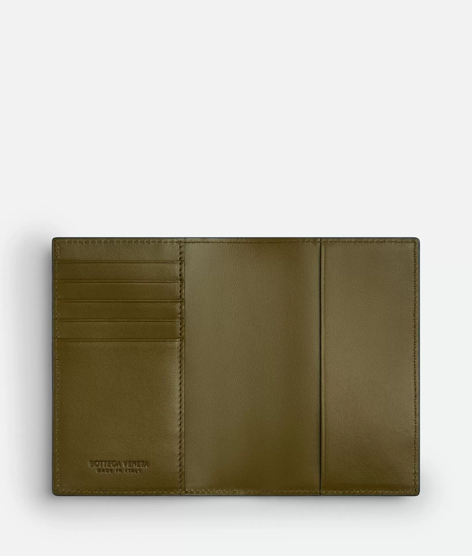 Pouches And Travel Accessories | Pouches And Travel Accessories>Bottega Veneta Intrecciato Passport Case Shadow/olive oil