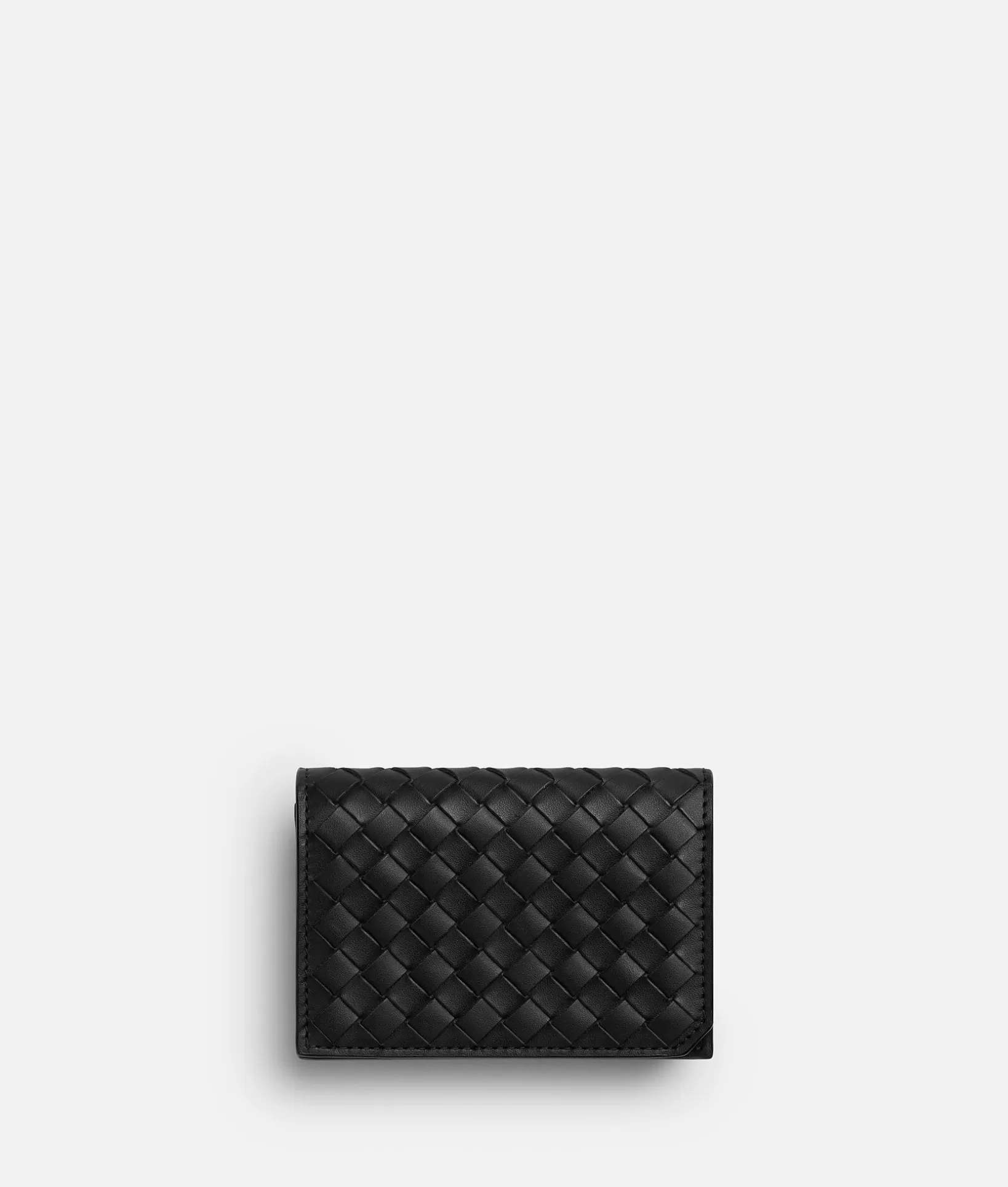 Card Cases>Bottega Veneta Intrecciato Piccolo Business Card Case Black