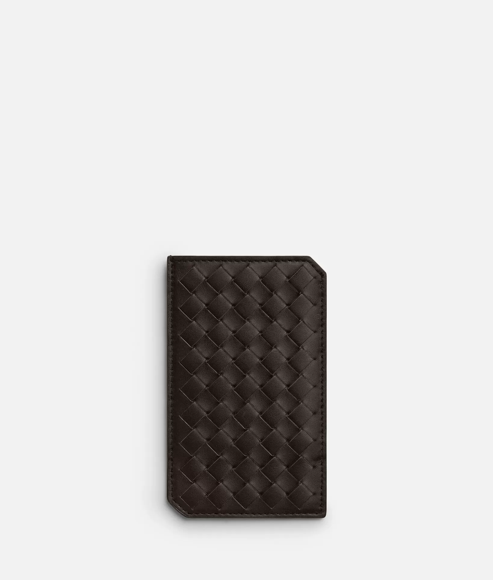 Card Cases>Bottega Veneta Intrecciato Piccolo Vertical Card Case Fondant