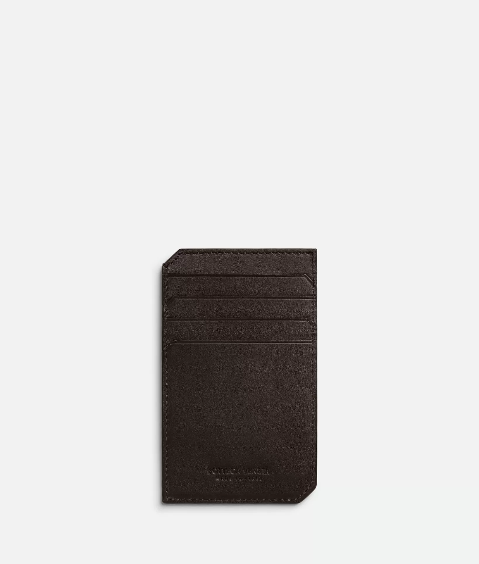 Card Cases>Bottega Veneta Intrecciato Piccolo Vertical Card Case Fondant