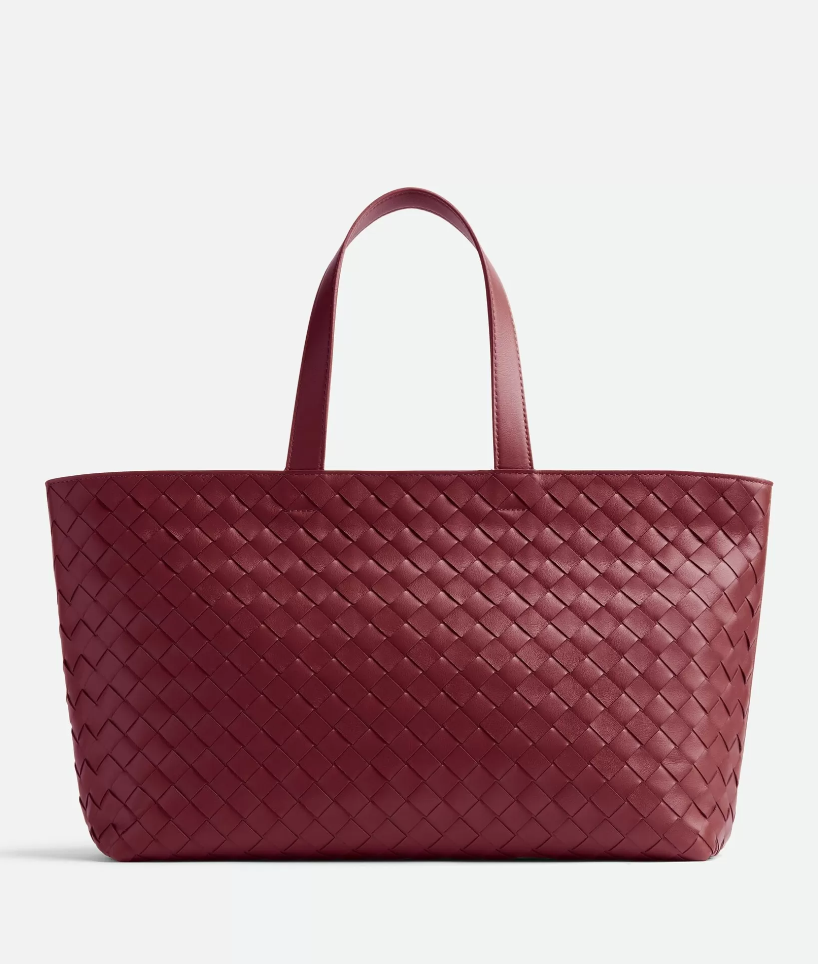 Shopper>Bottega Veneta Intrecciato Tote Bag Bordeaux