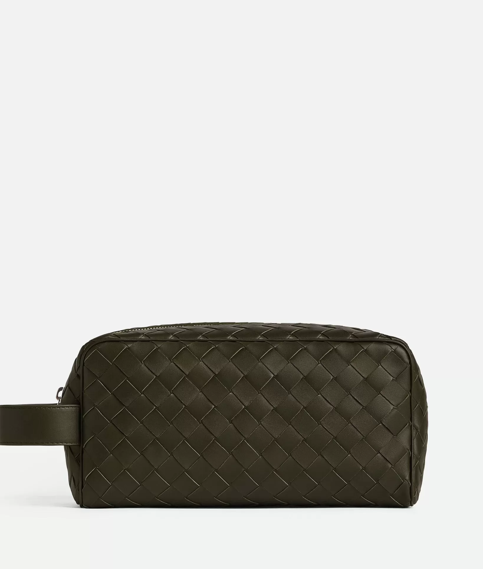 Pouches And Travel Accessories | Pouches And Travel Accessories>Bottega Veneta Intrecciato Travel Pouch Kaki/dark praline