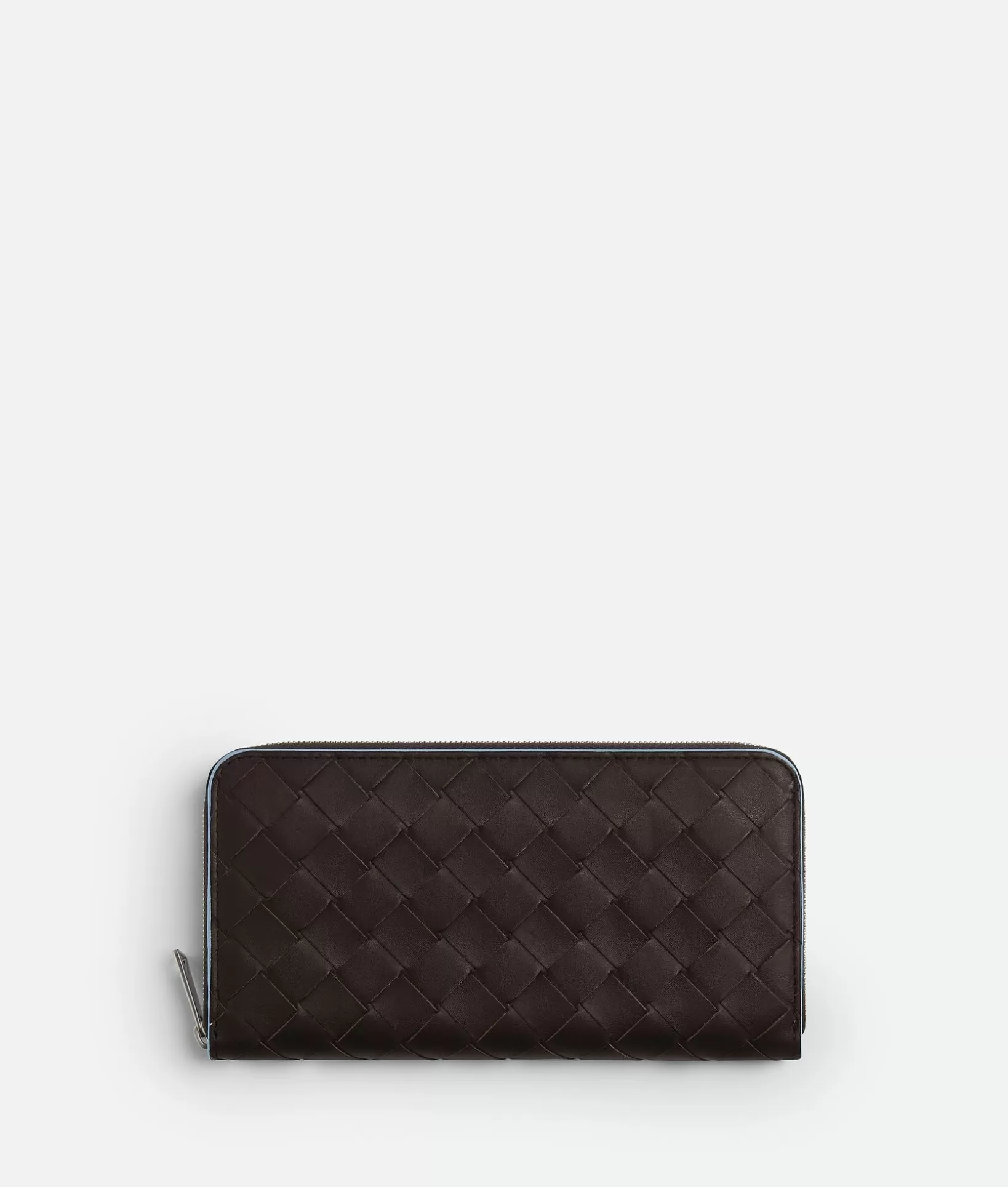 Long Wallets>Bottega Veneta Intrecciato Zip Around Wallet Fondant/ice