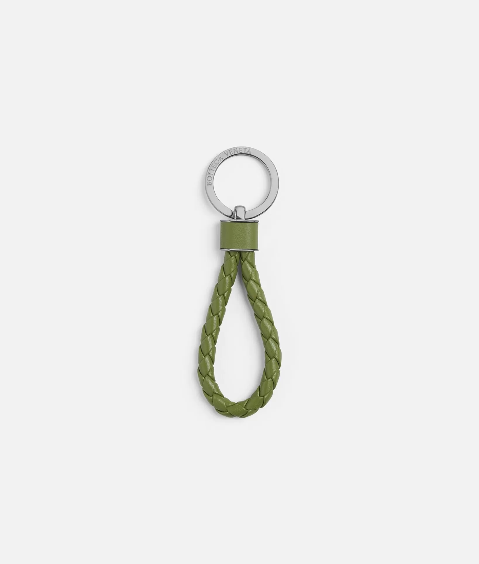 Key Rings>Bottega Veneta Intreccio Key Ring Tea leaf