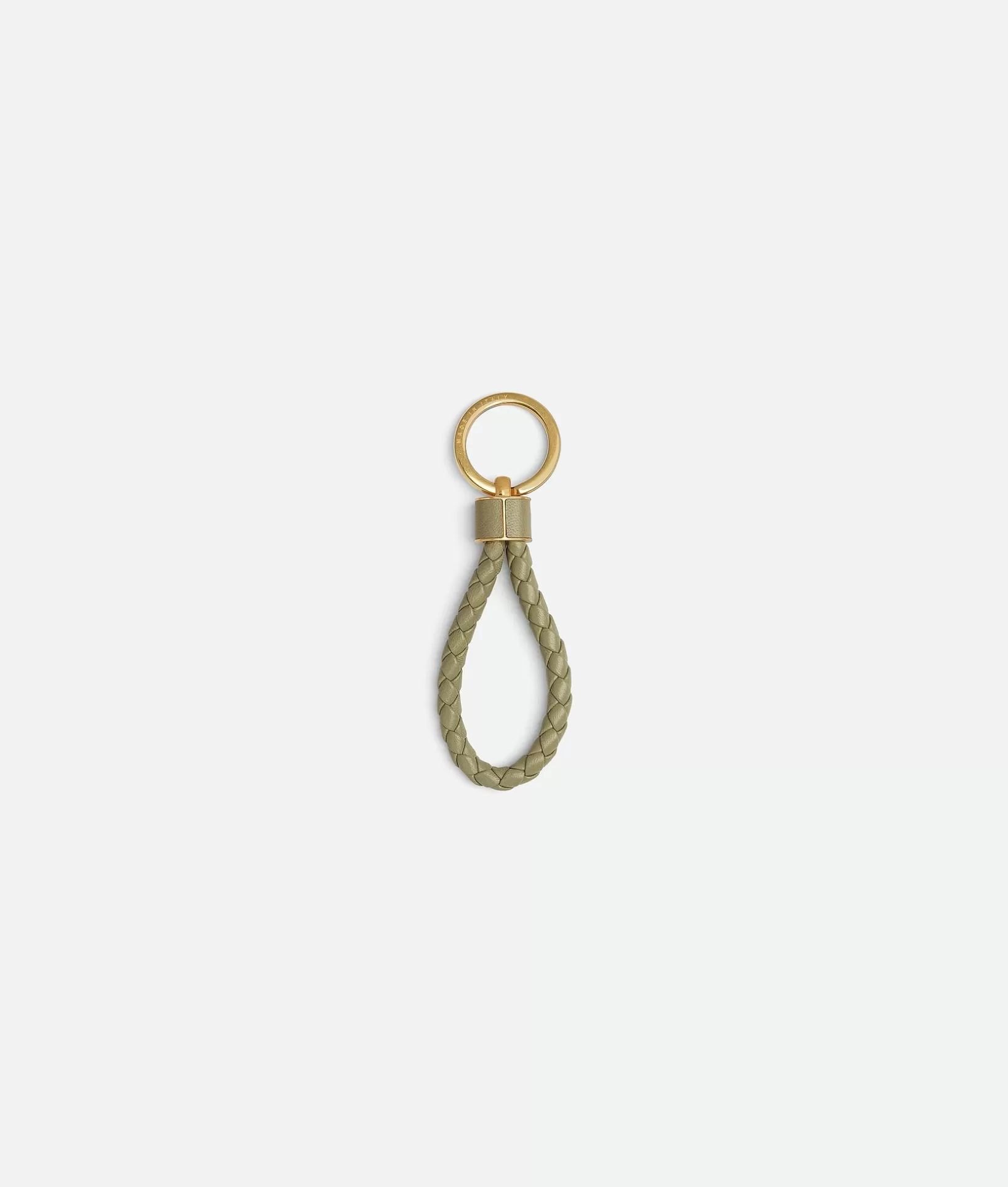 Key Rings | Key Rings>Bottega Veneta Intreccio Key Ring Travertine