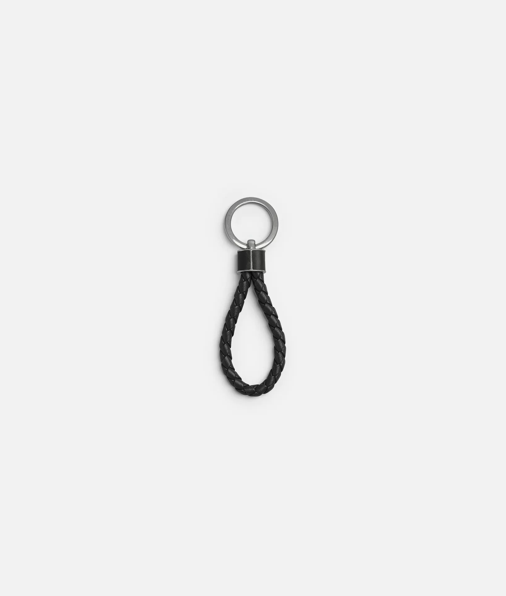 Key Rings | Key Rings>Bottega Veneta Intreccio Key Ring Black