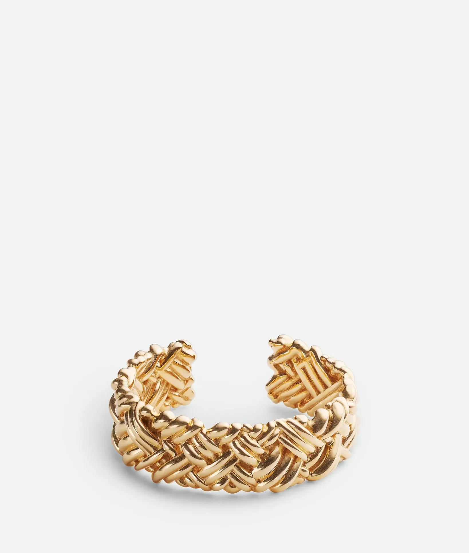 Bracelets>Bottega Veneta Intreccio Large Cuff Bracelet Yellow gold