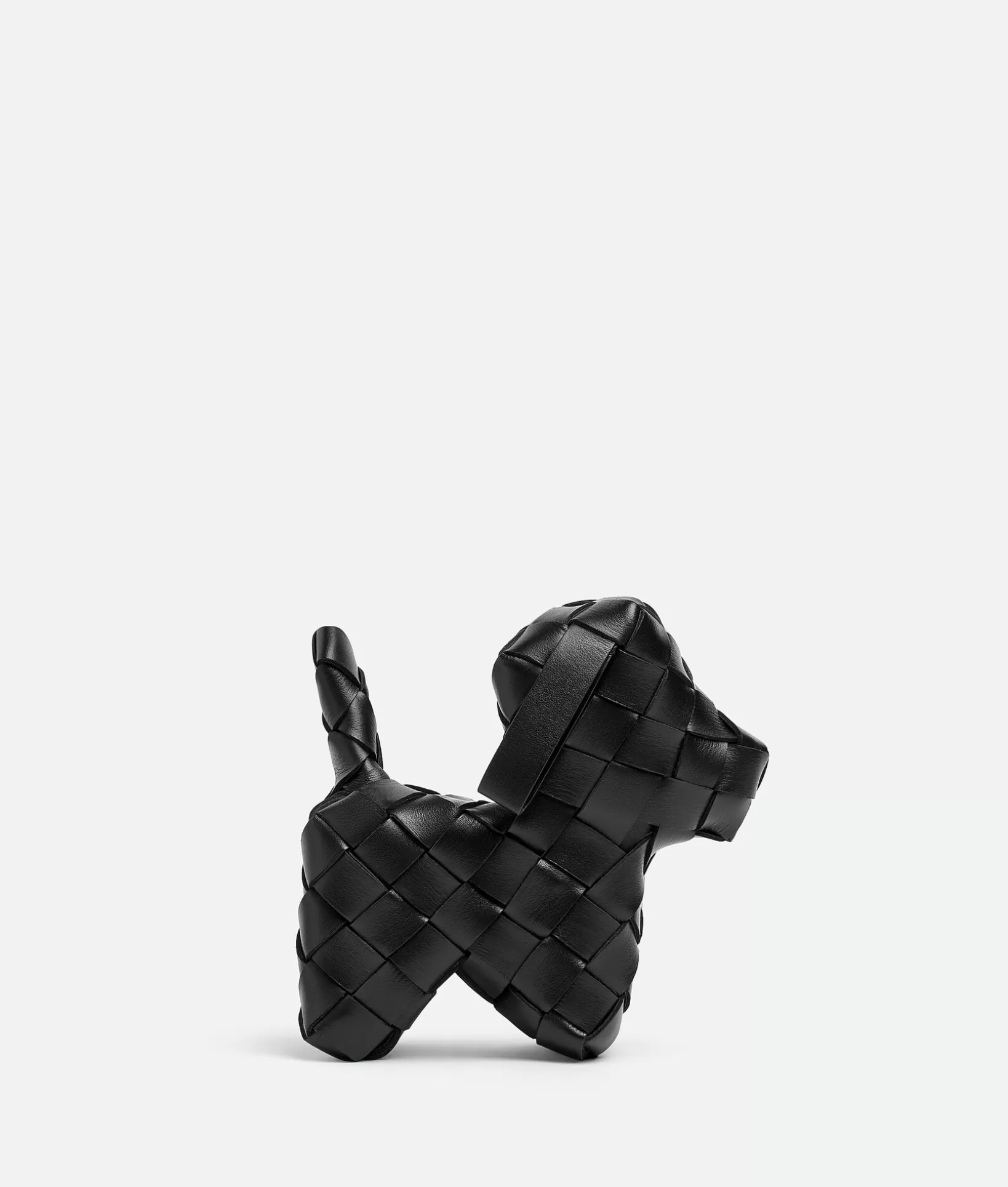 Leather Accessories>Bottega Veneta Intreccio Nappa Dog Black