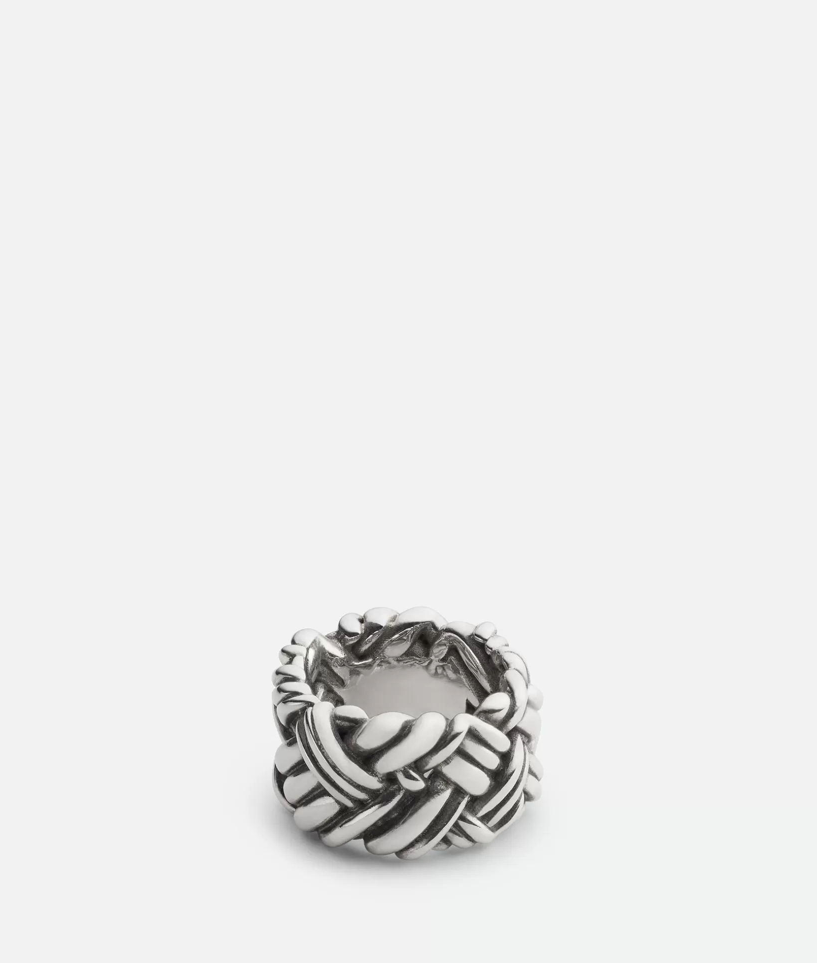 Rings>Bottega Veneta Intreccio Ring Silver