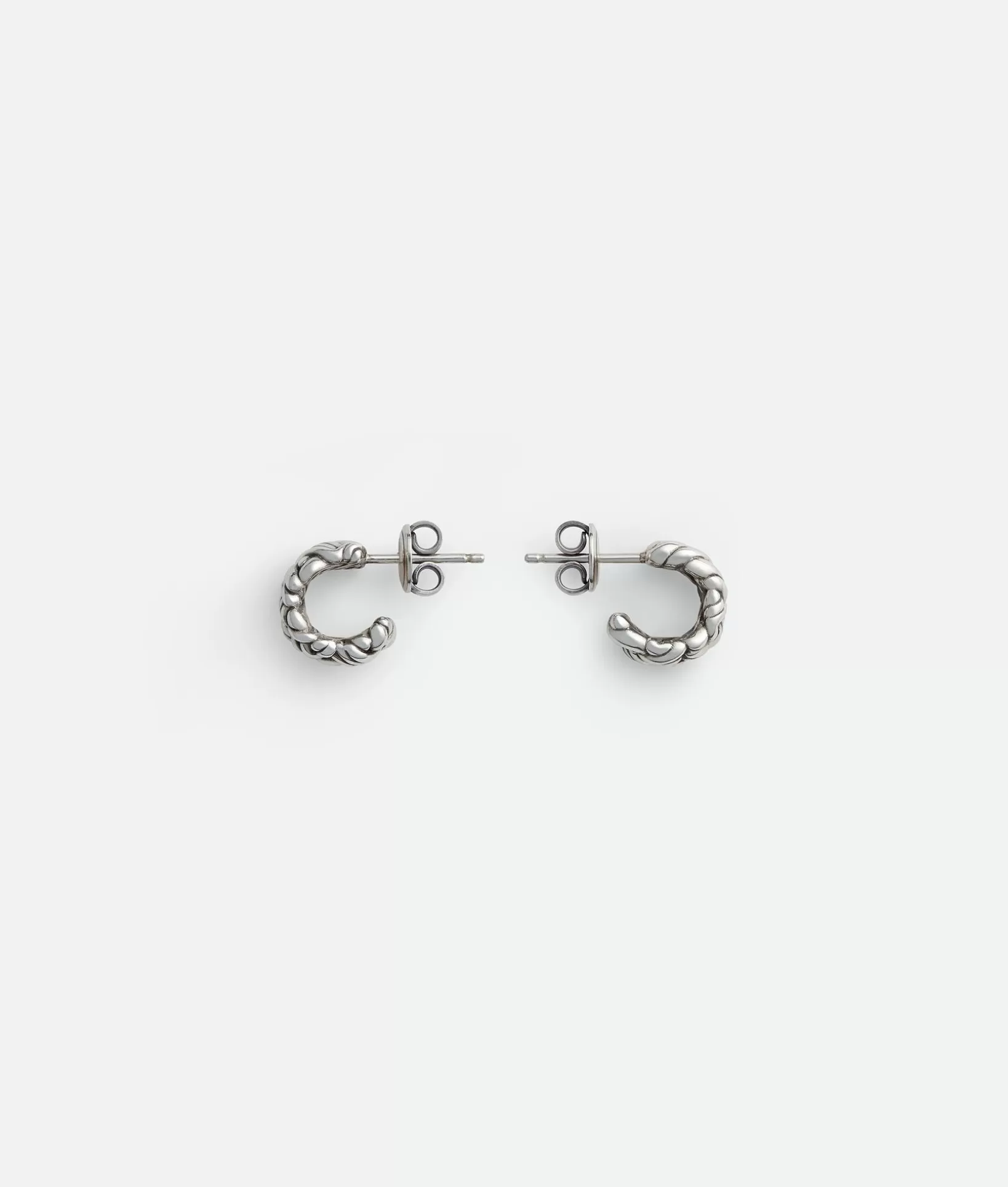 Earrings>Bottega Veneta Intreccio Small Earrings Silver